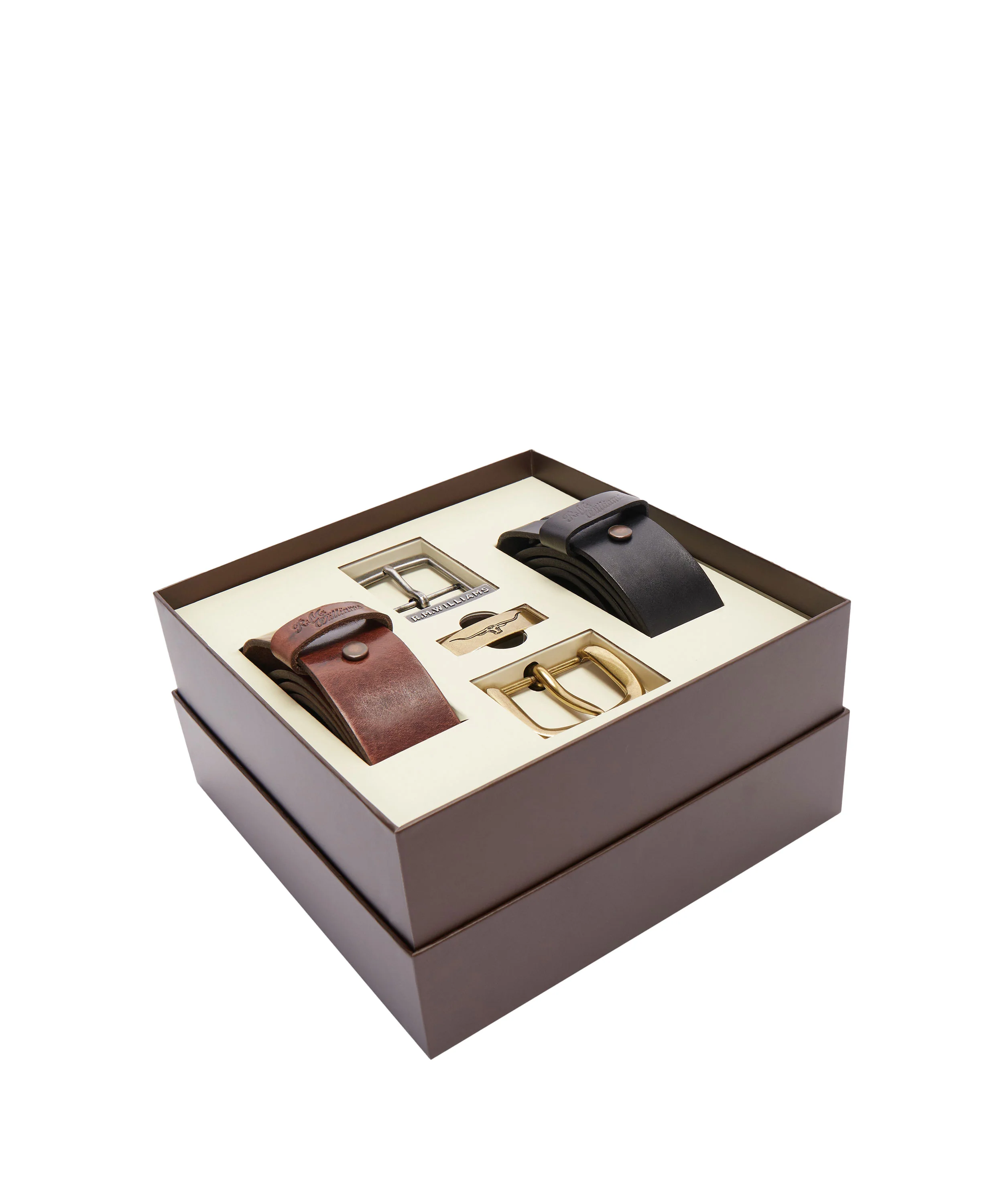 1 1/2 Belt Gift Set - Mid Brown - Image 2