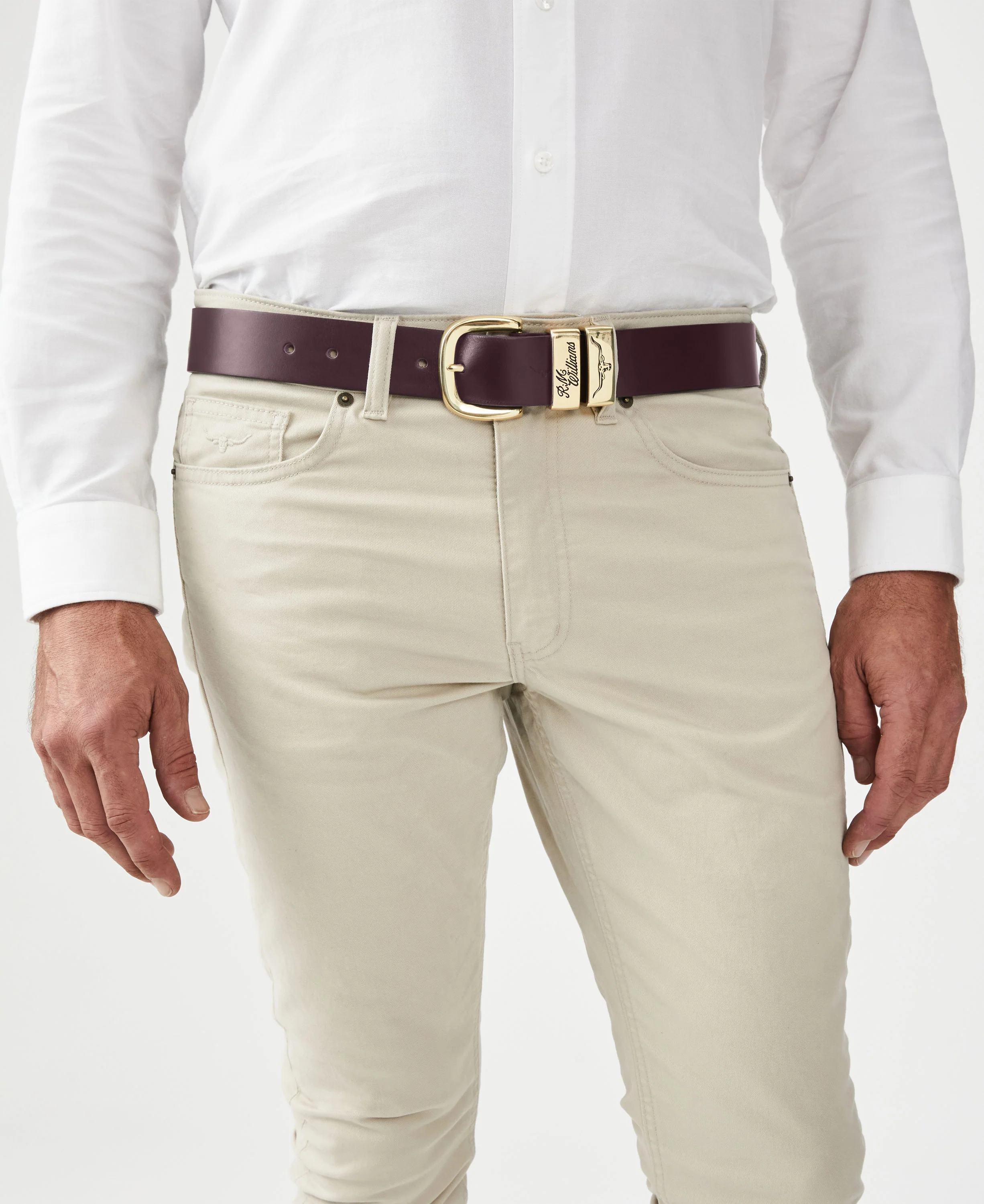 Drover Belt - Chestnut/Brass Buckle - Image 2