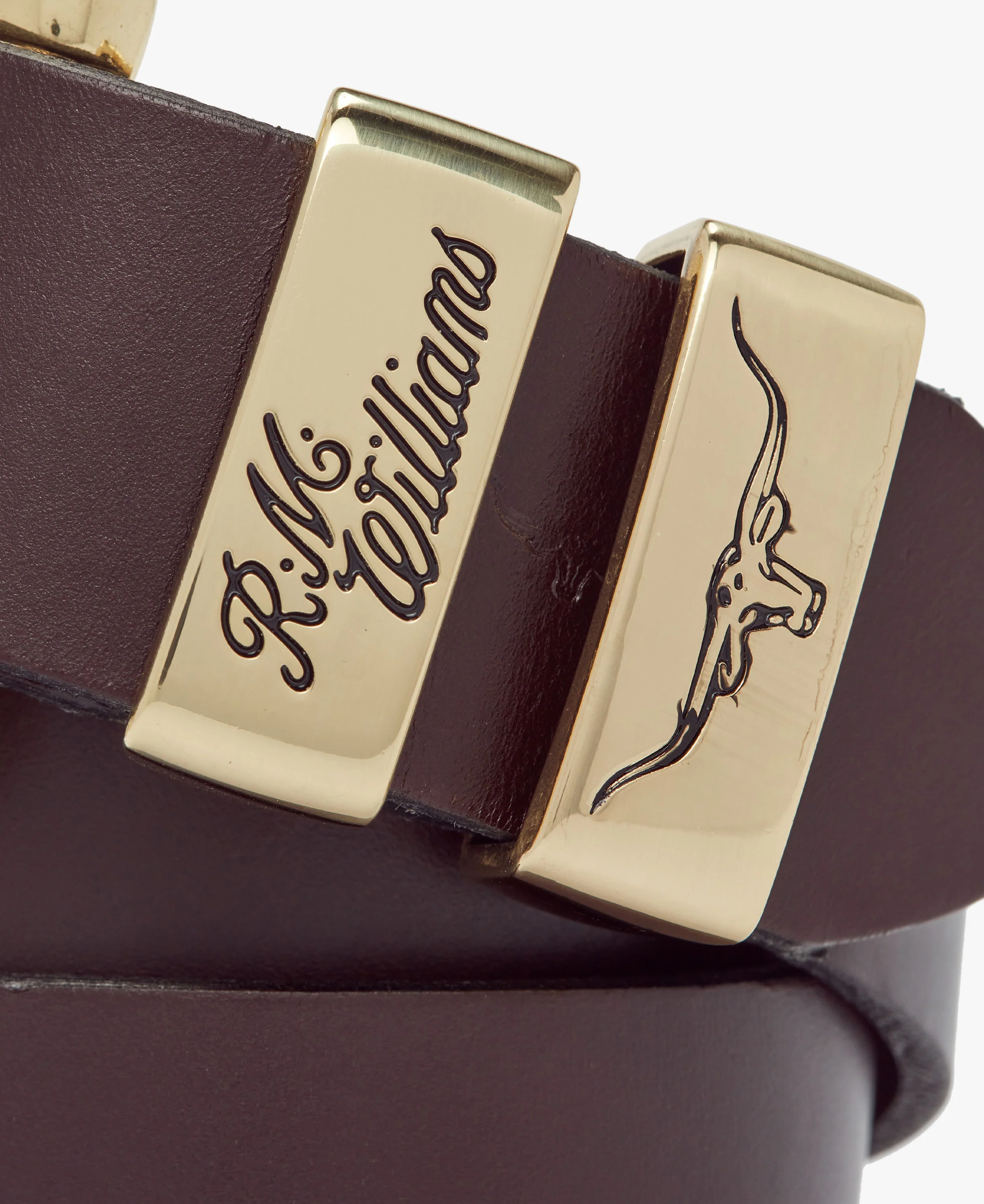 Drover Belt - Chestnut/Brass Buckle - Image 5