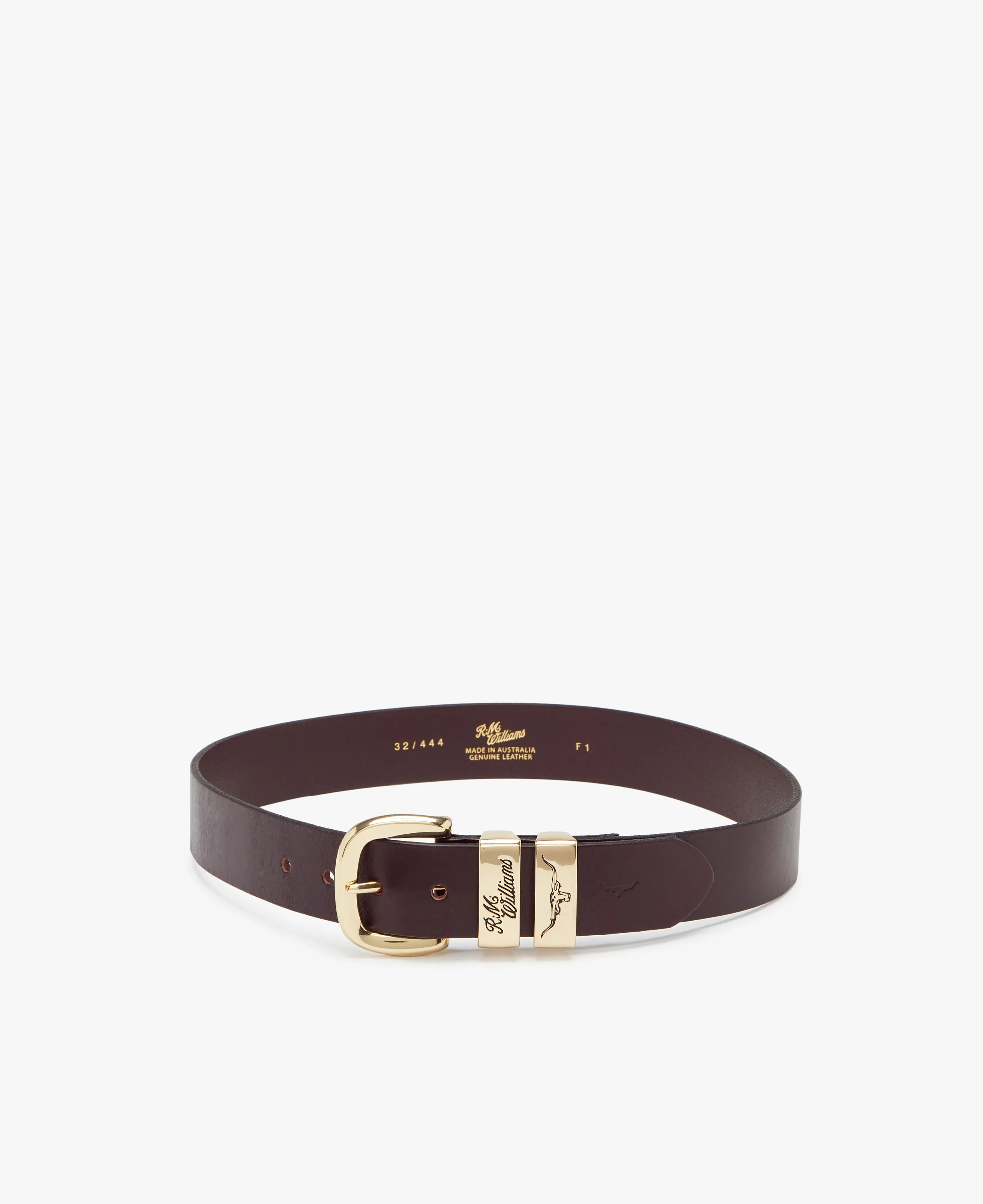 Drover Belt - Chestnut/Brass Buckle - Image 6