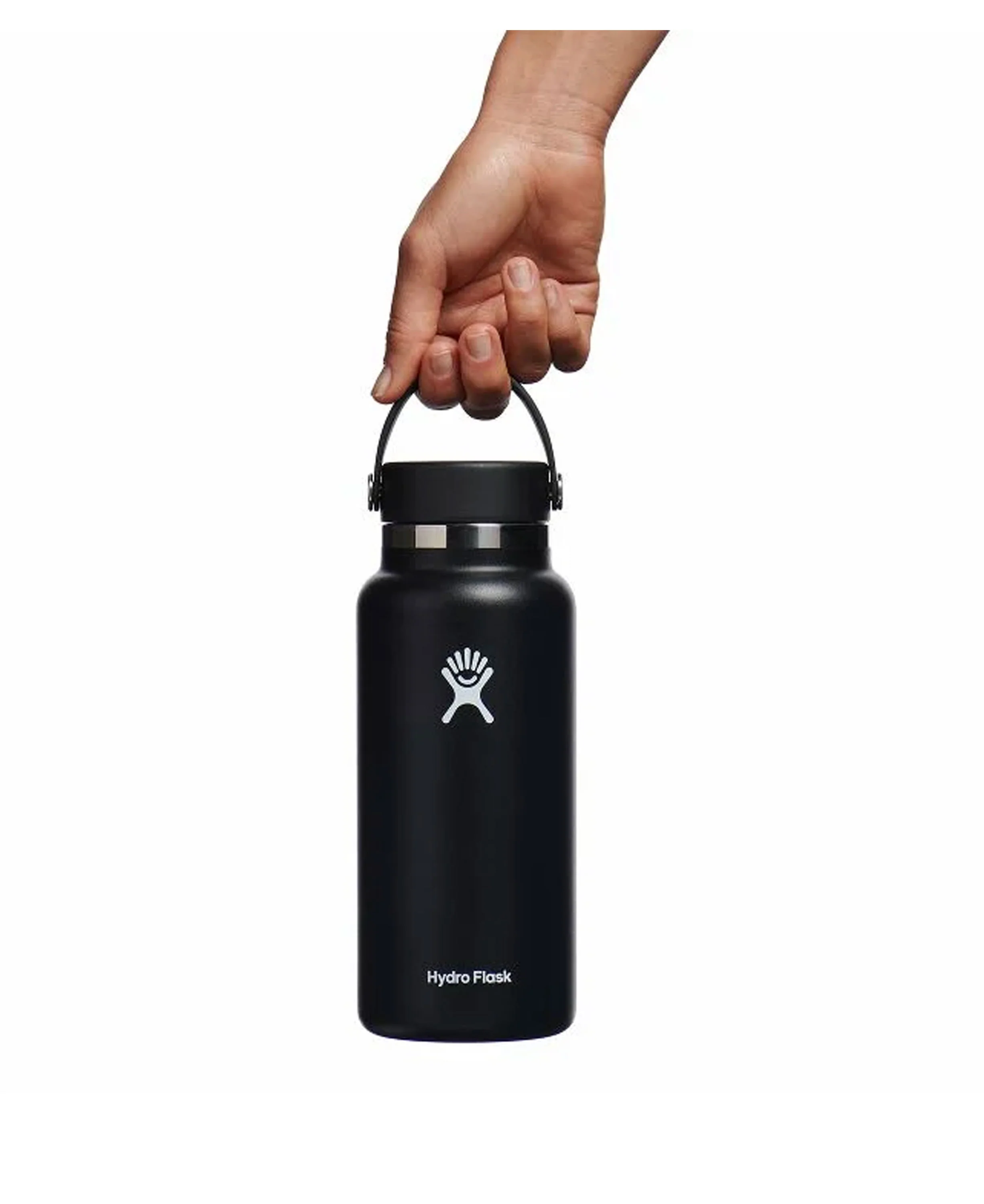 32oz Wide Flex Cap Bottle - Black - Image 3
