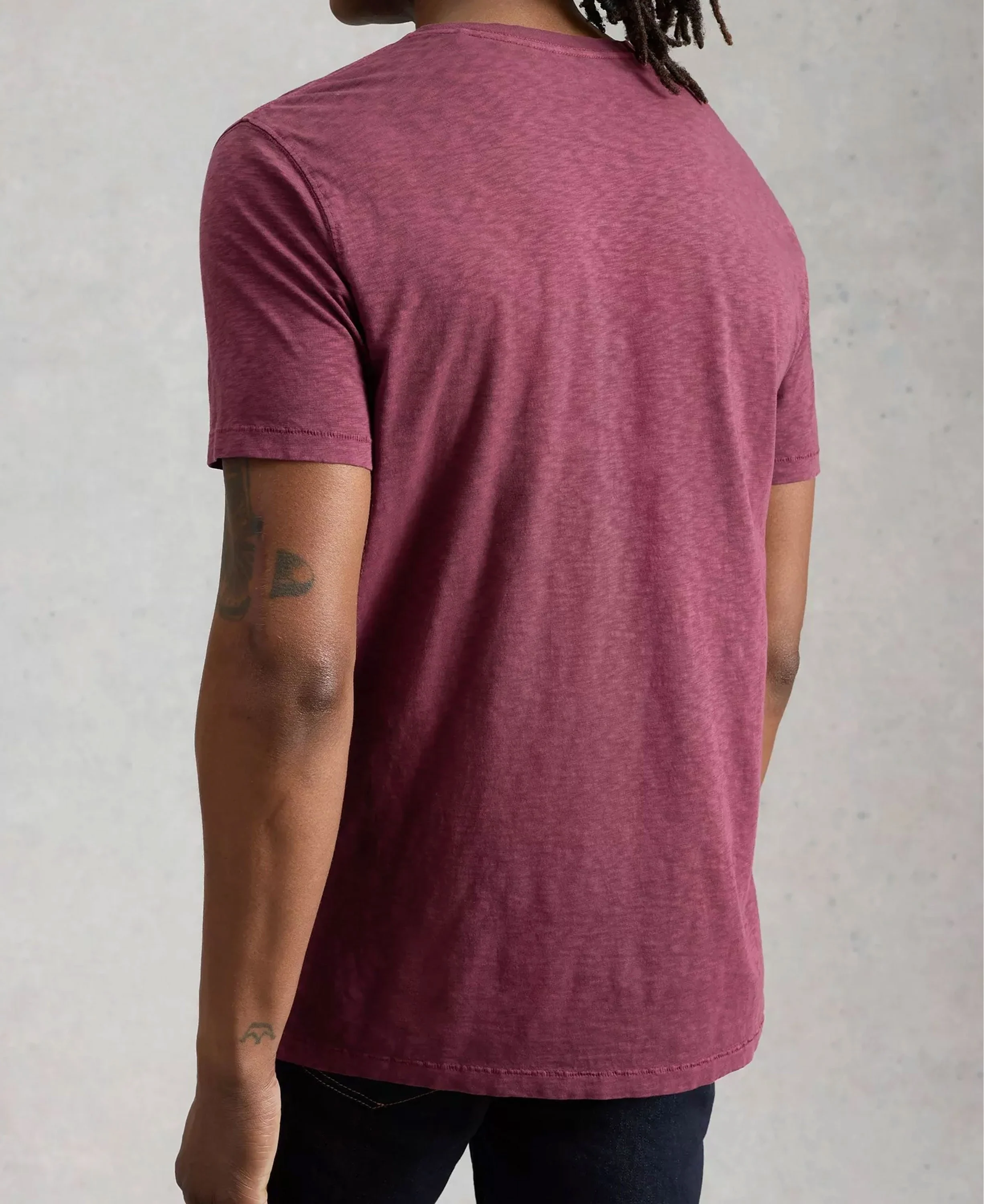 Abersoch Short Sleeve Tee - Mid Plum - Image 3