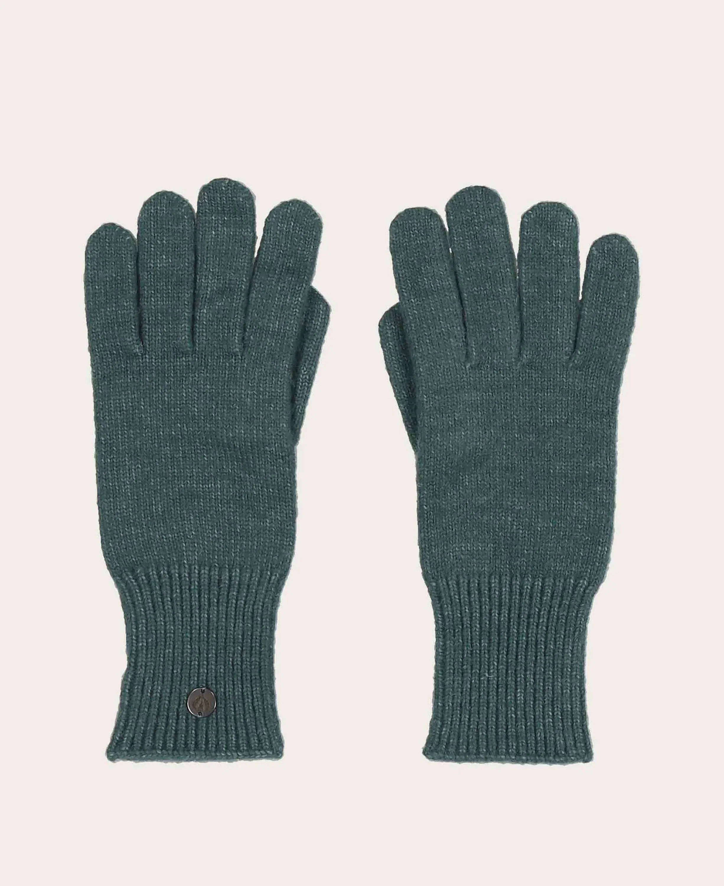 Knitted Wool-Blend Gloves - Crystal Teal - Image 2