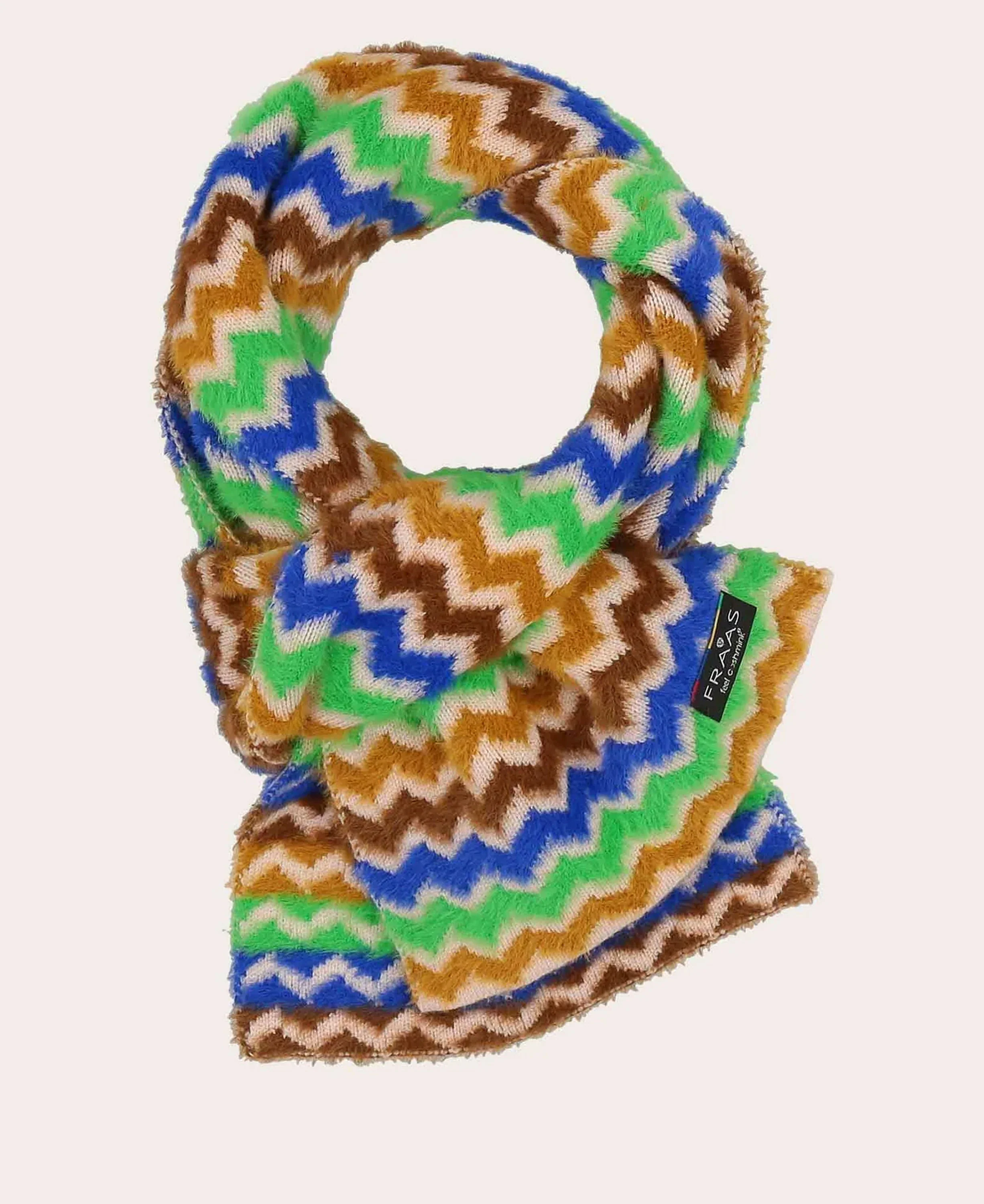 Knitted Wool-Blend Scarf - Cyber Blue - Image 3