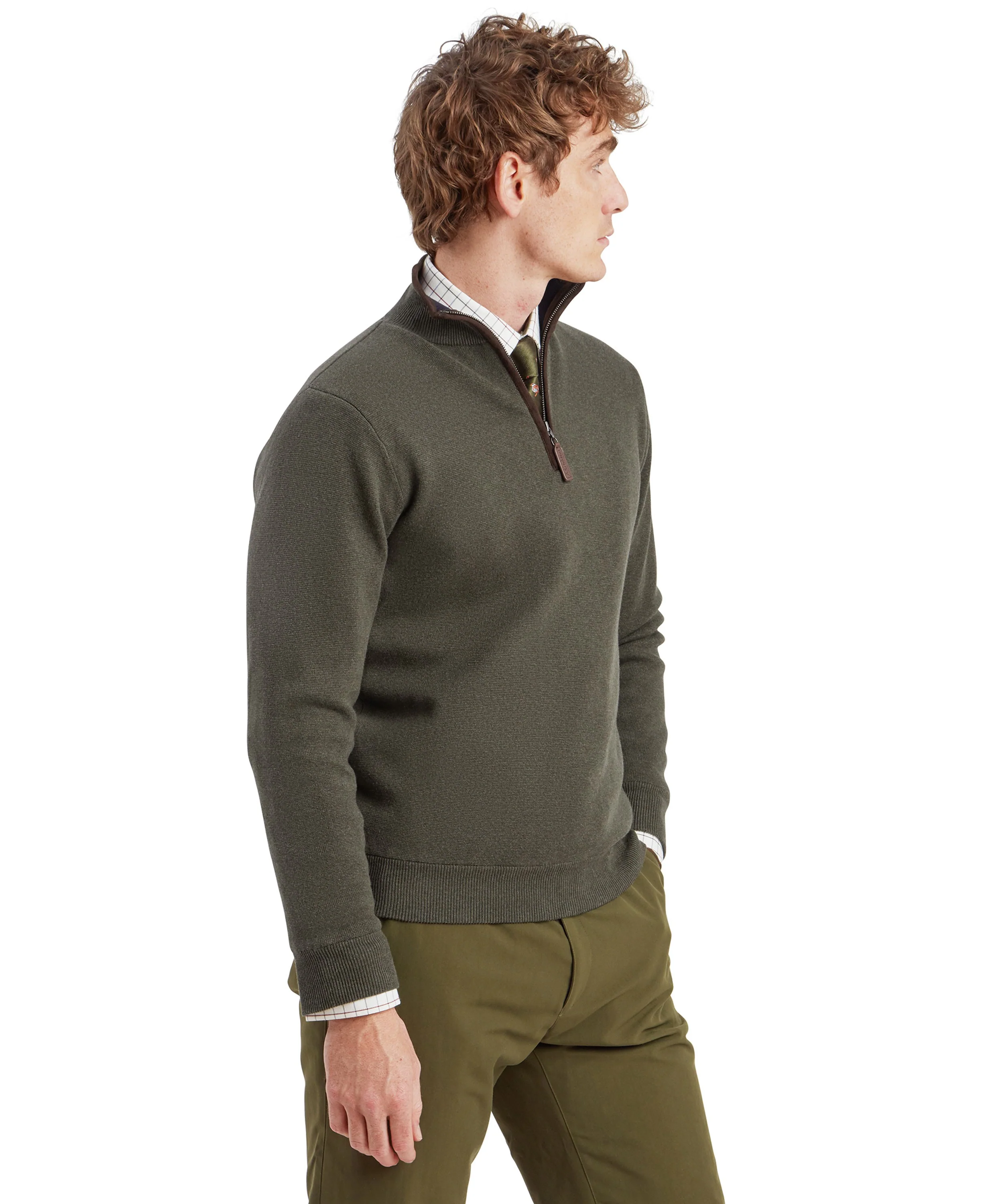 Angus Aerobloc 1/4 Zip Jumper - Woodland - Image 4