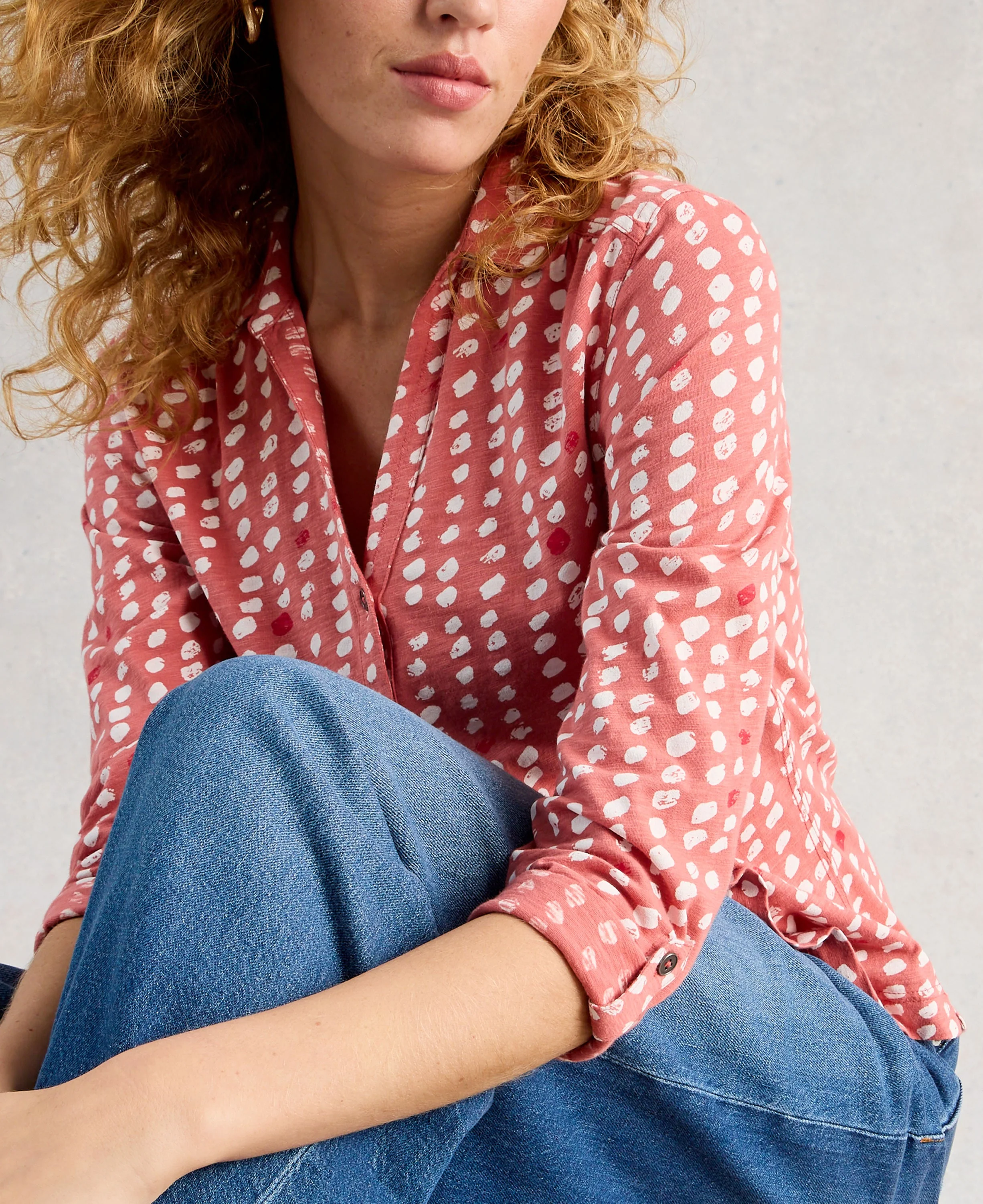 Annie Jersey Shirt - Pink Multi - Image 4