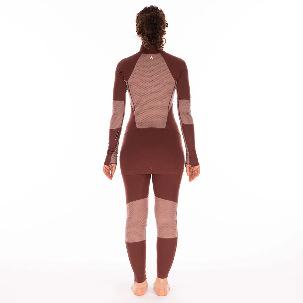 Darkhorse 185 Zoned 1/4 Zip Baselayer - Andorra/Twilight Mauve - Image 6