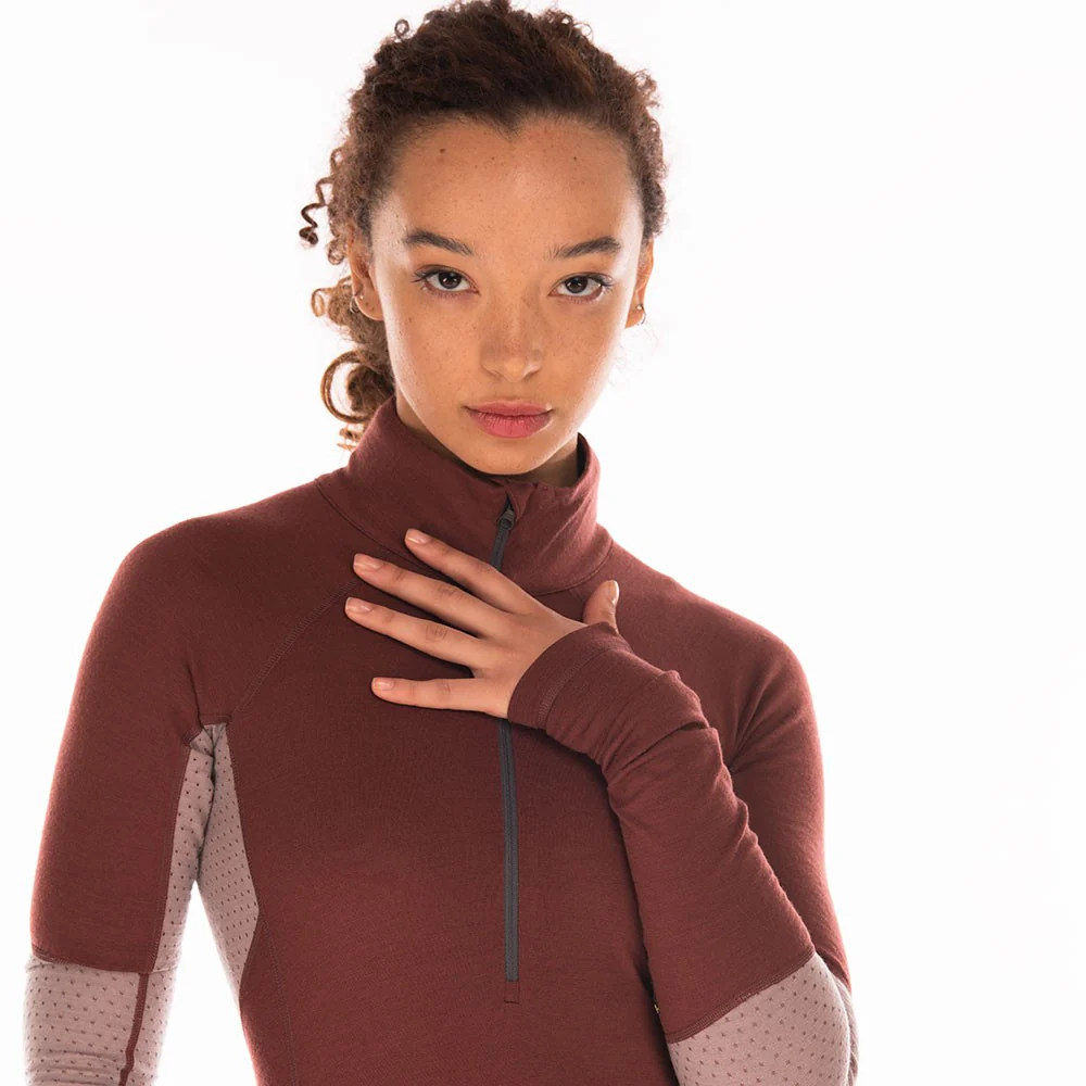 Darkhorse 185 Zoned 1/4 Zip Baselayer - Andorra/Twilight Mauve - Image 7