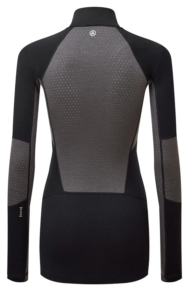 Darkhorse 185 Zoned 1/4 Zip Baselayer - Black/Ash - Image 3