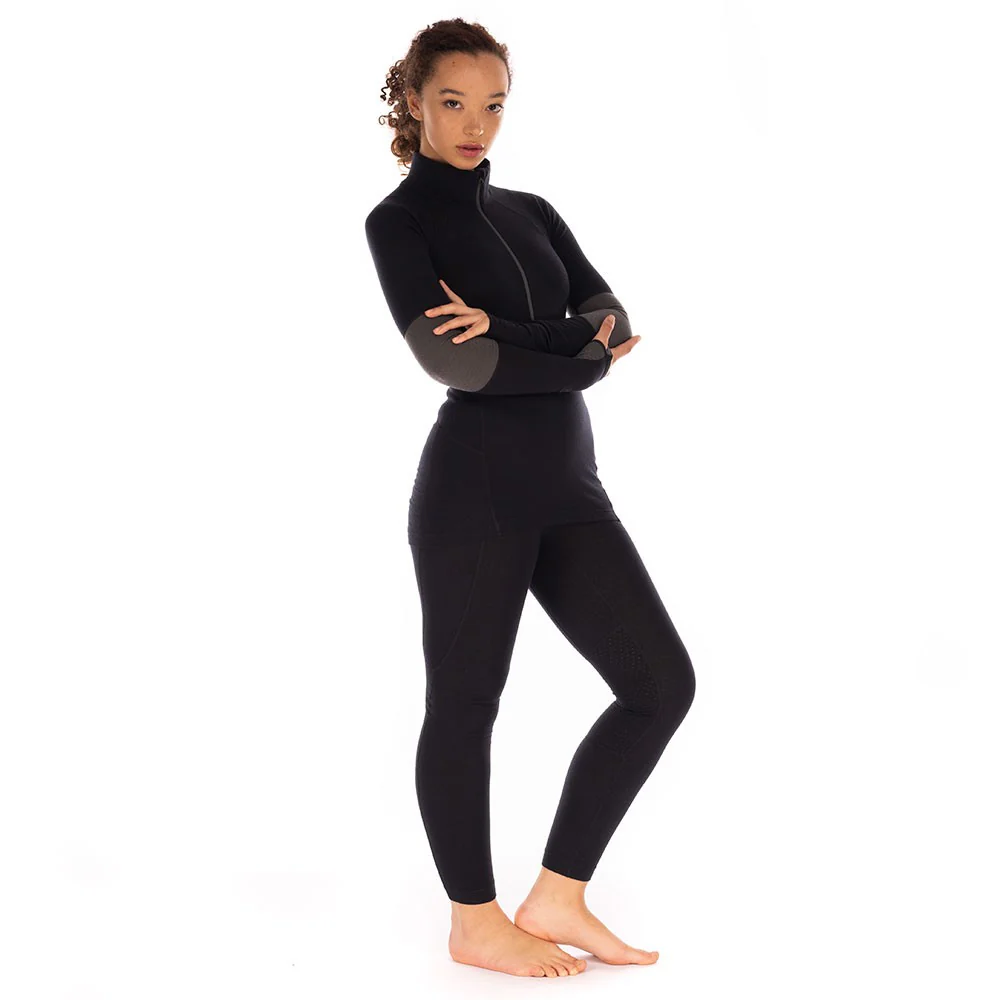 Darkhorse 185 Zoned 1/4 Zip Baselayer - Black/Ash - Image 5