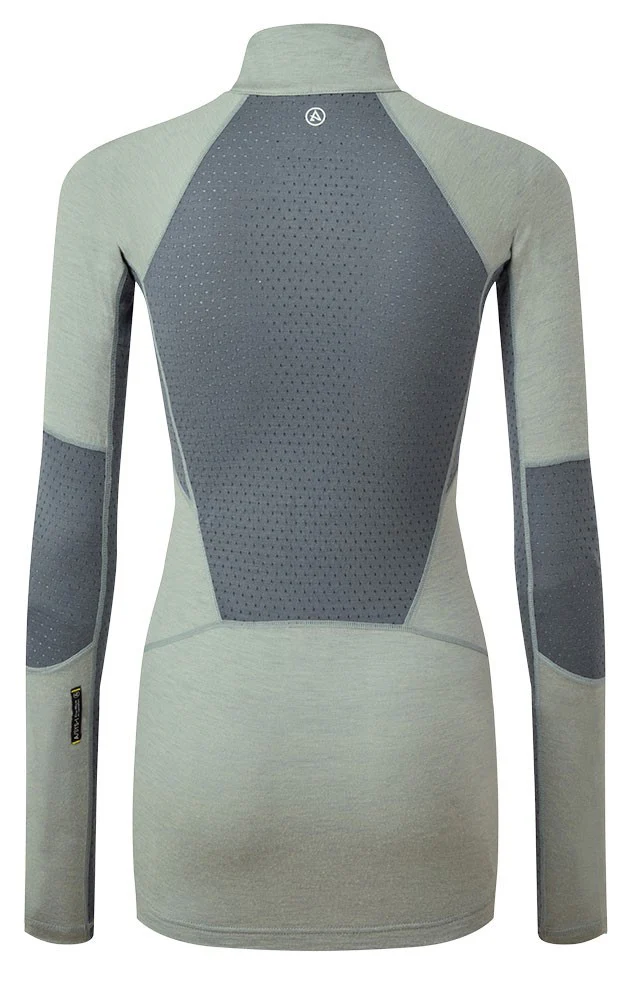 Darkhorse 185 Zoned 1/4 Zip Baselayer - Slate/Storm Blue - Image 3