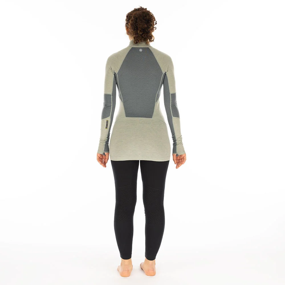 Darkhorse 185 Zoned 1/4 Zip Baselayer - Slate/Storm Blue - Image 5