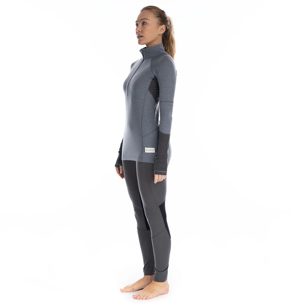 Goldhill 125 Zoned 1/4 Zip Baselayer - Storm Blue/Ash - Image 5
