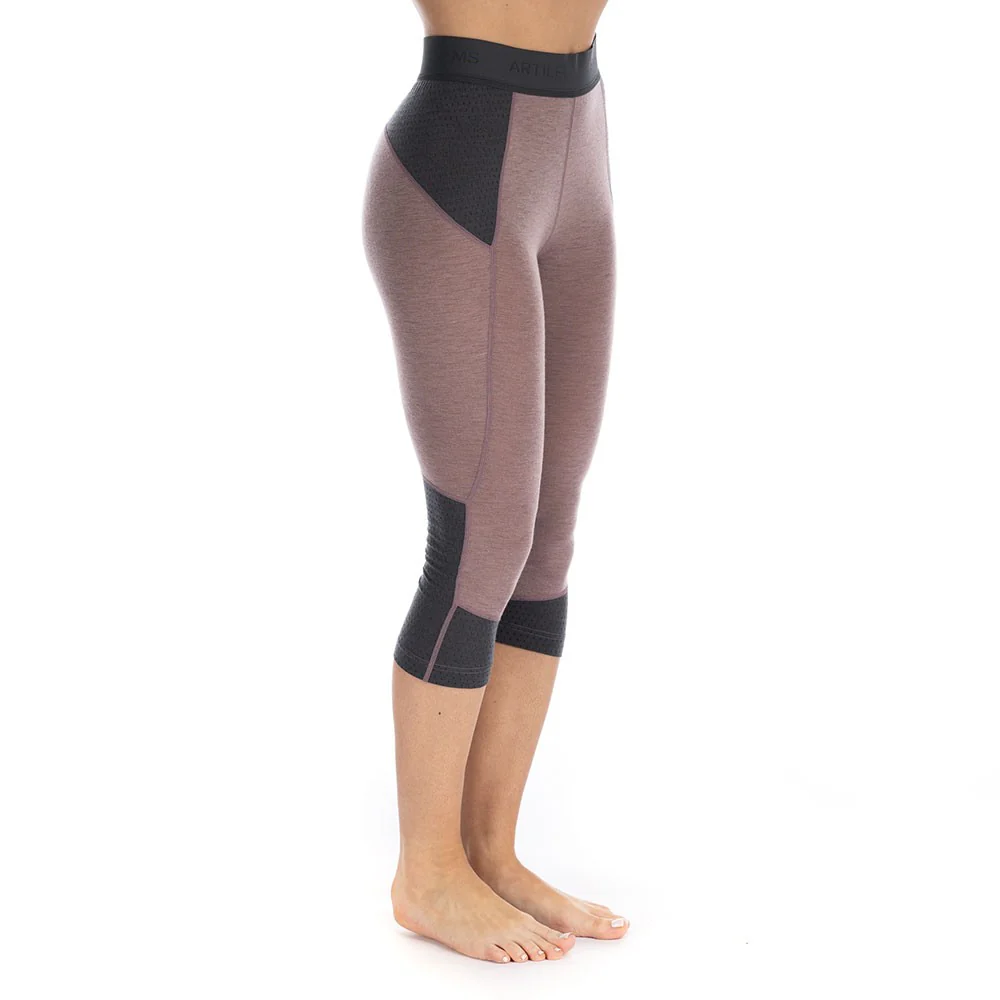 Goldhill 125 Zoned 3/4 Leggings - Twilight Mauve/Ash - Image 6