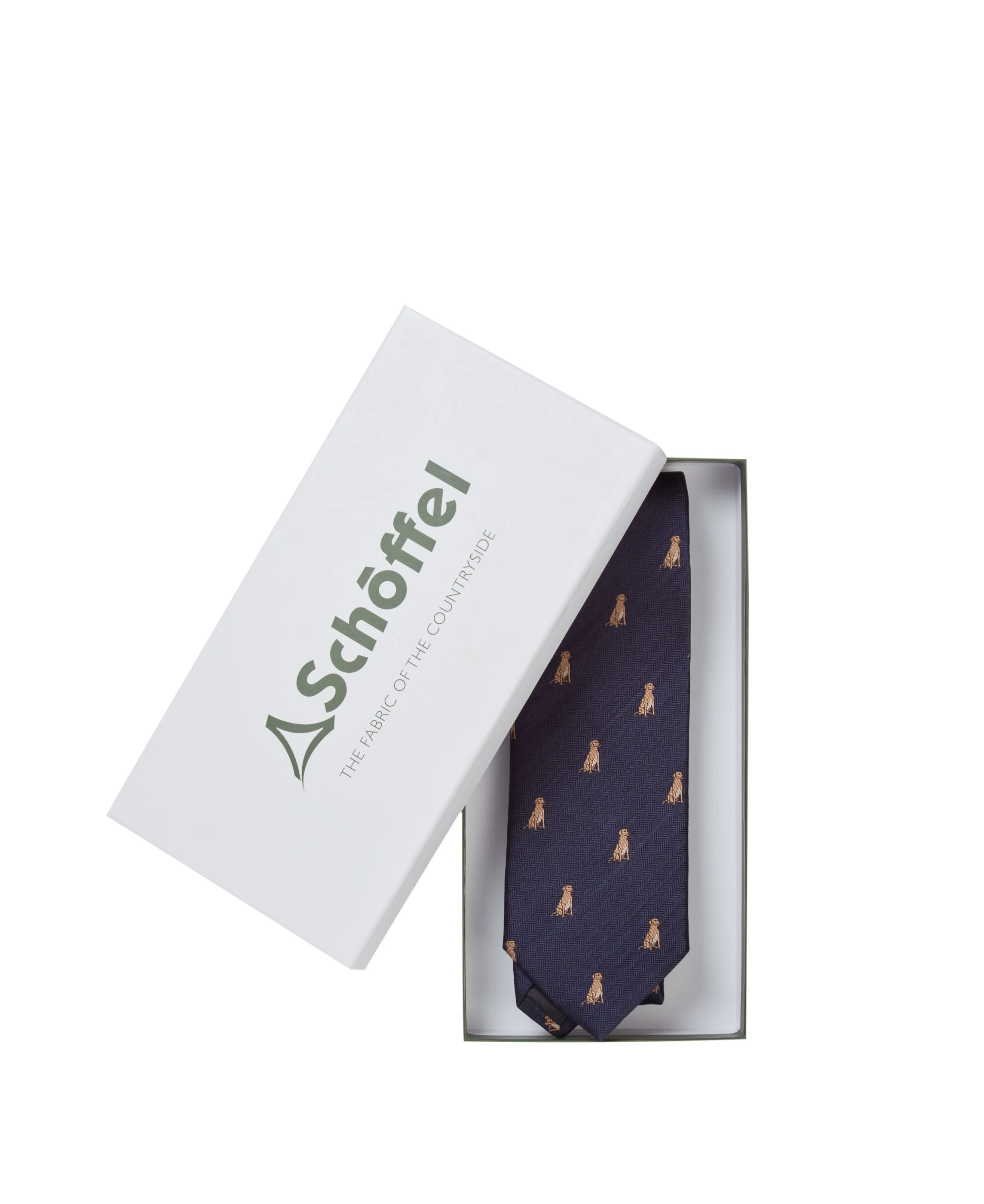 Ashford Silk Tie (Boxed) - Labrador - Image 2