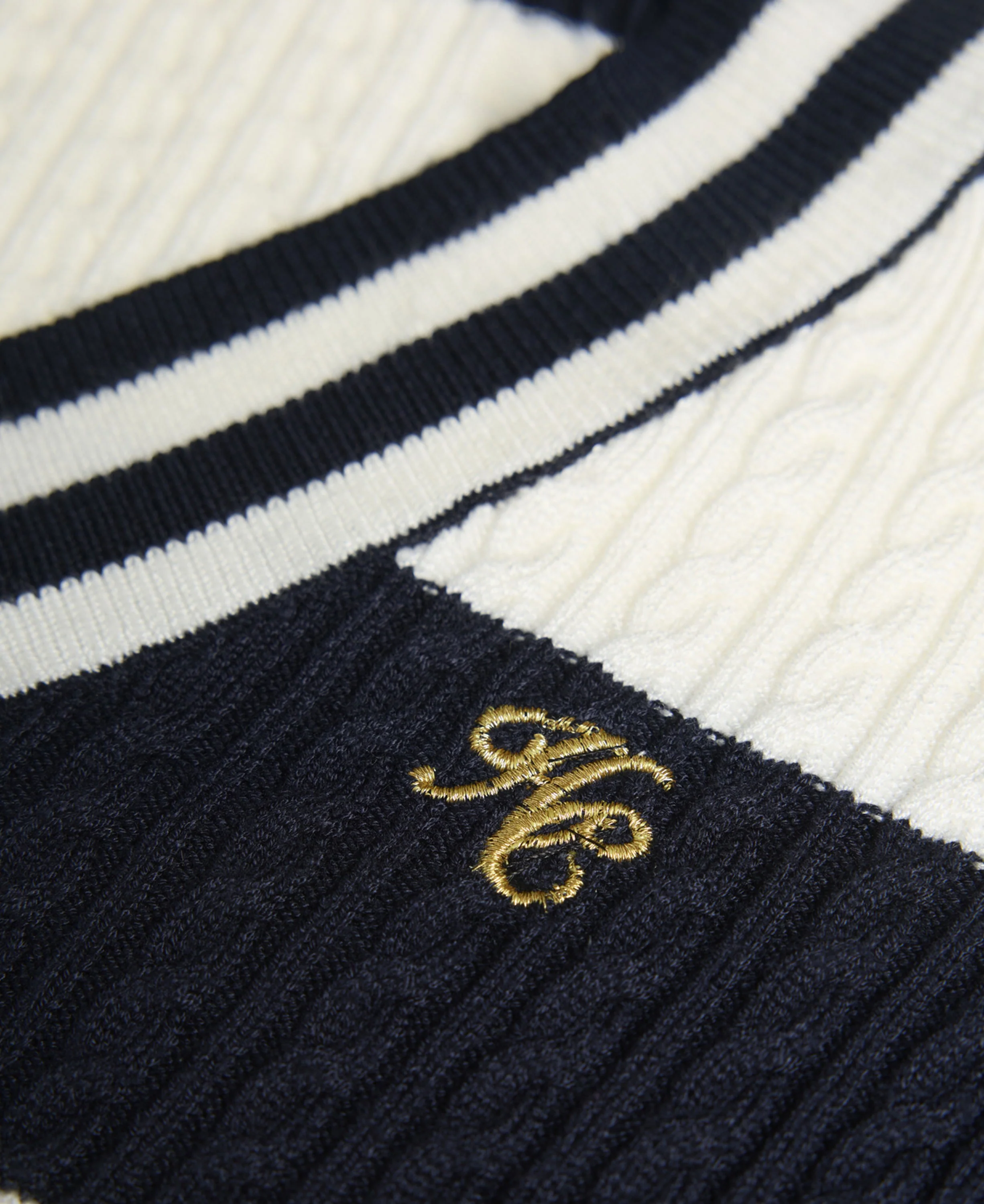 Badminton Knit - Ink Navy Stripe - Image 6