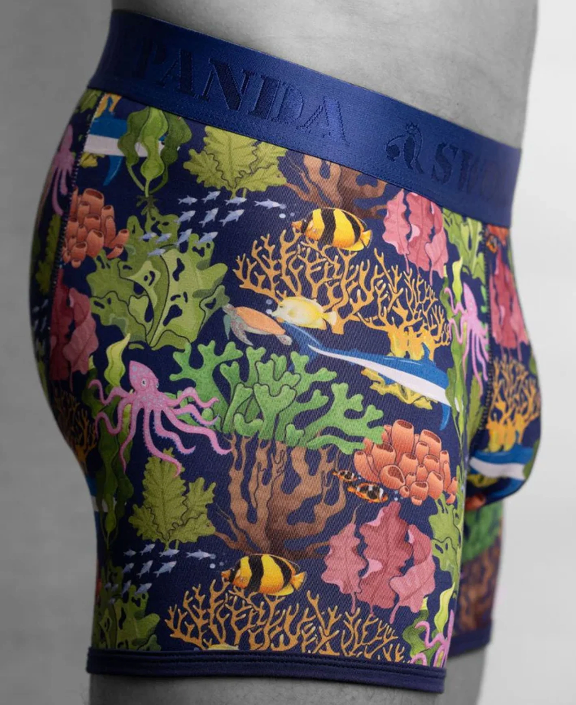 Bamboo Boxers - Marine/Navy Band - Image 2