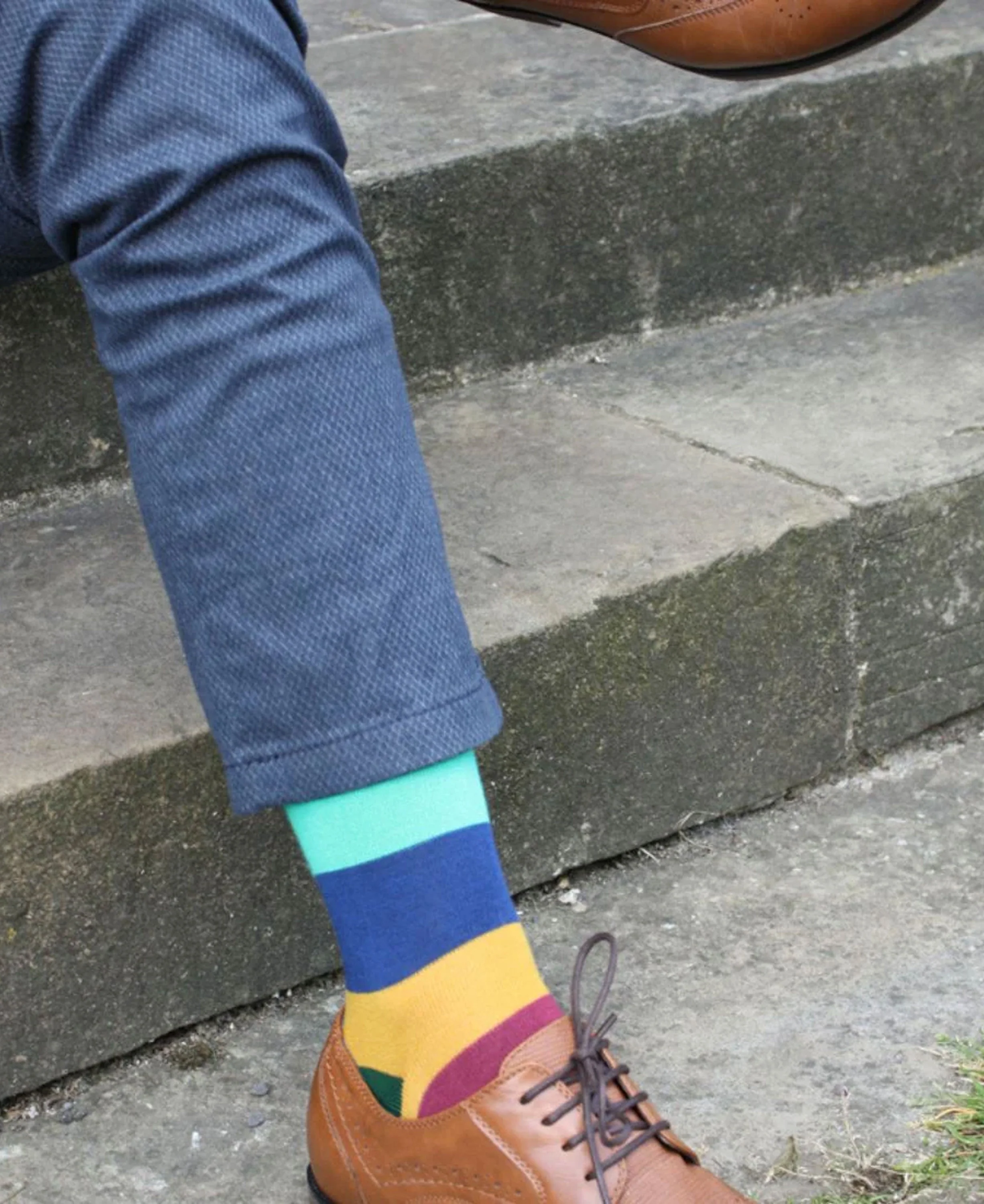Bamboo Socks - Block Stripe - Image 2
