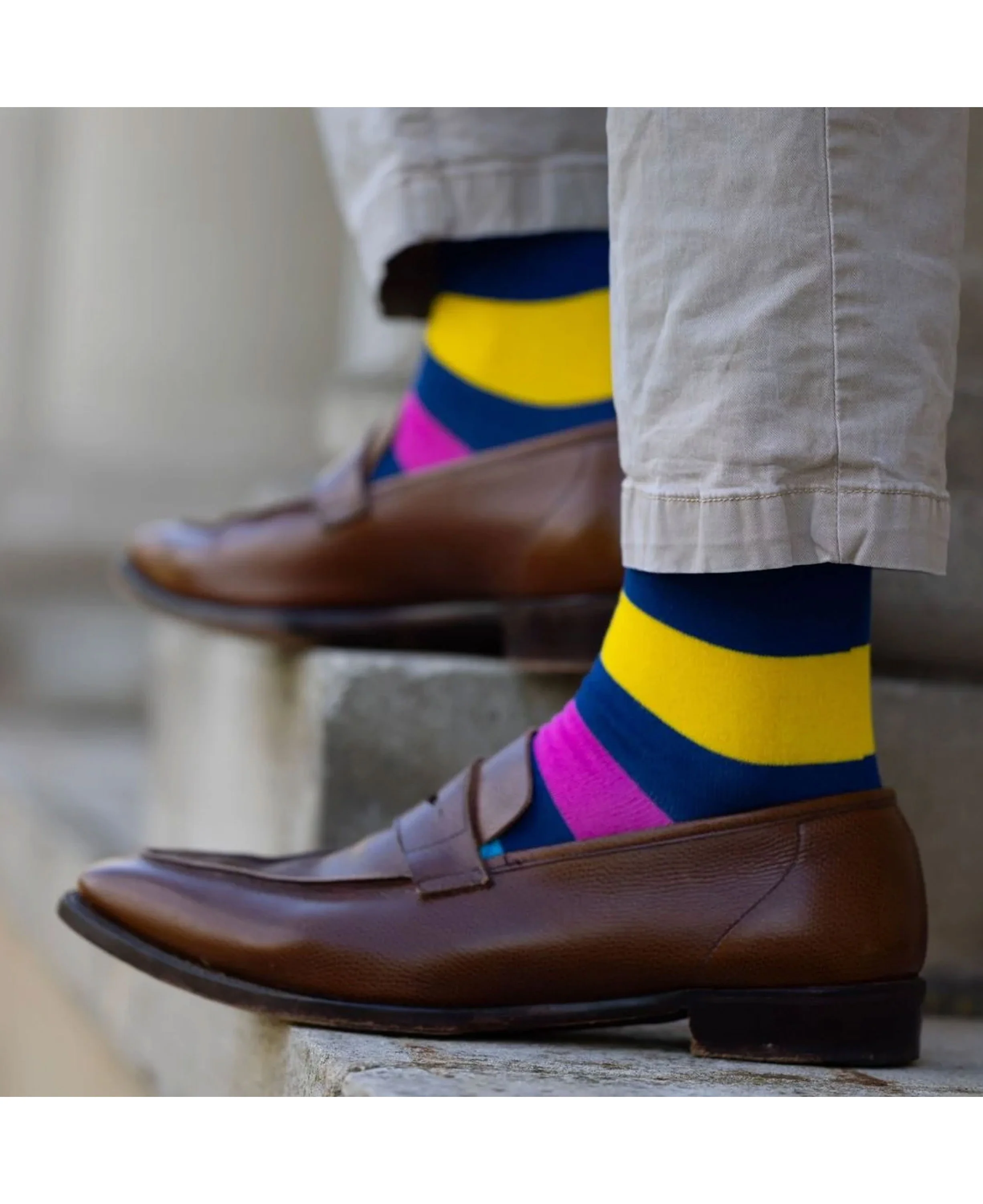 Bamboo Socks - Neon Stripe - Image 2