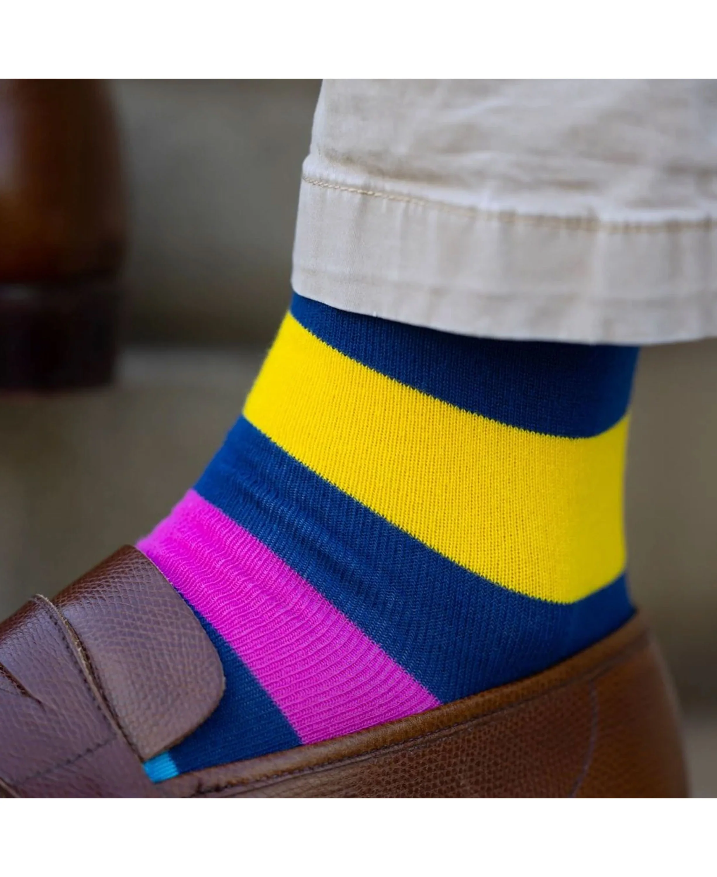 Bamboo Socks - Neon Stripe - Image 3