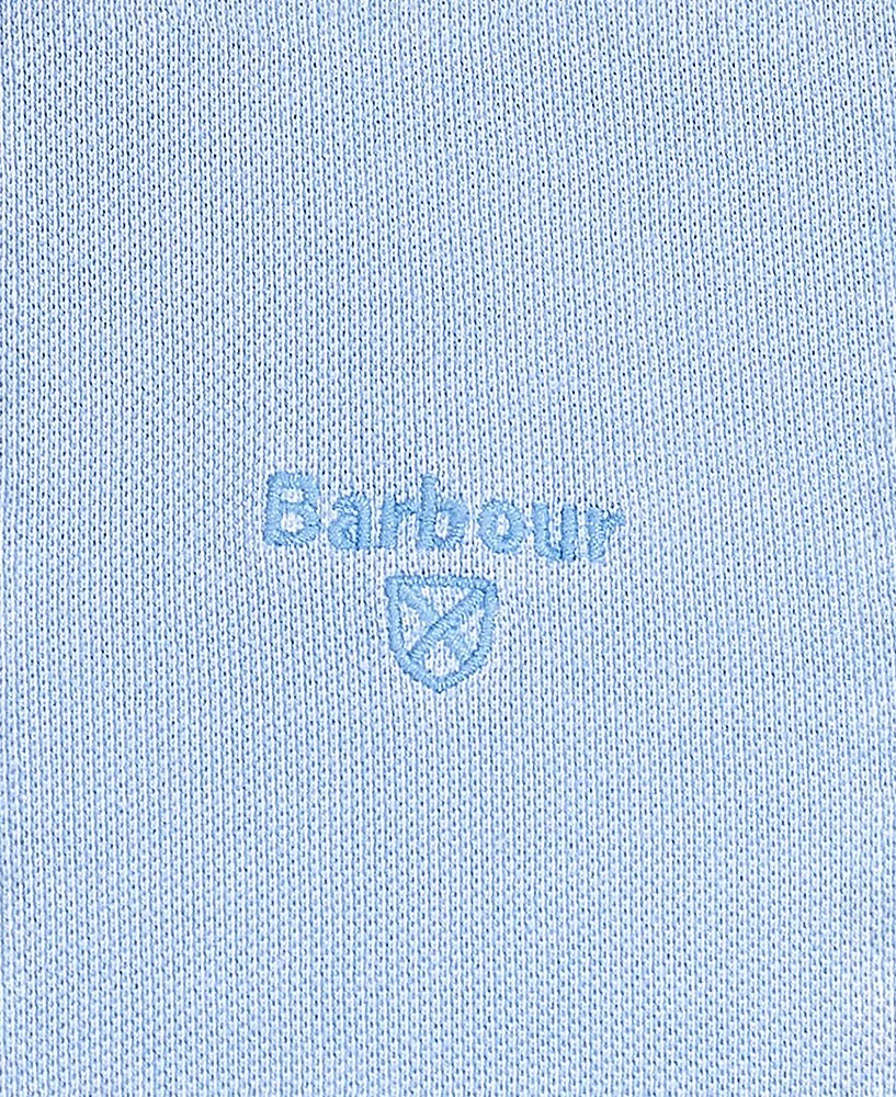 Washed Sports Polo Shirt - Sky - Image 6