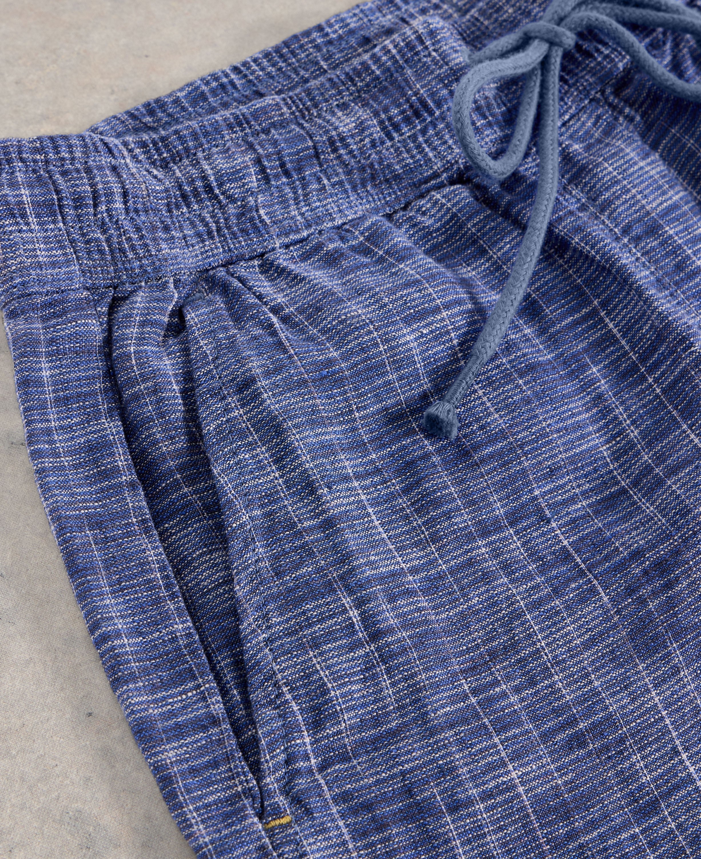 Belle Linen Shorts - Blue Multi - Image 4