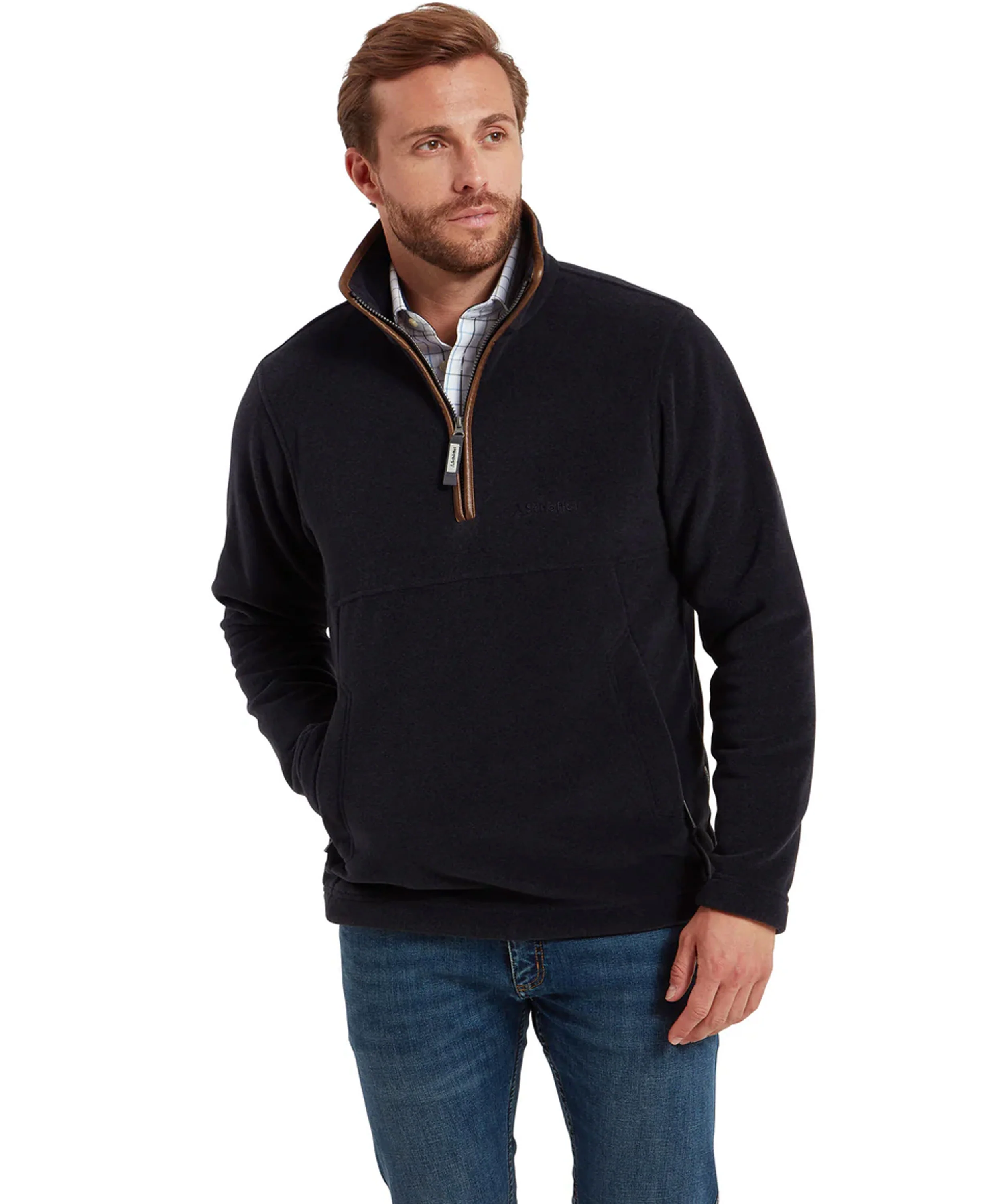 Berkeley 1/4 Zip Fleece - Gunmetal - Image 2