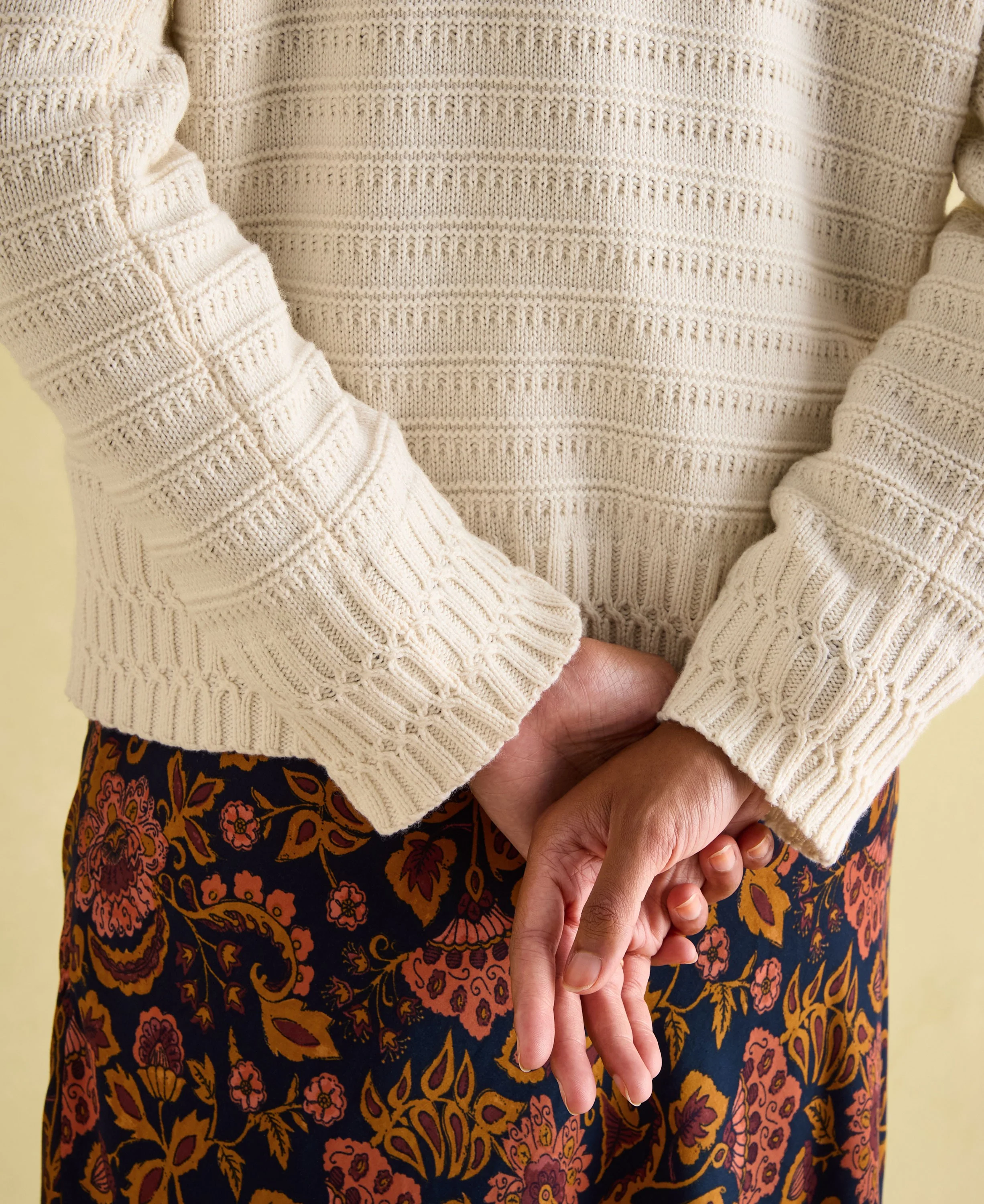 Bernie Knit Jumper - Cream - Image 6