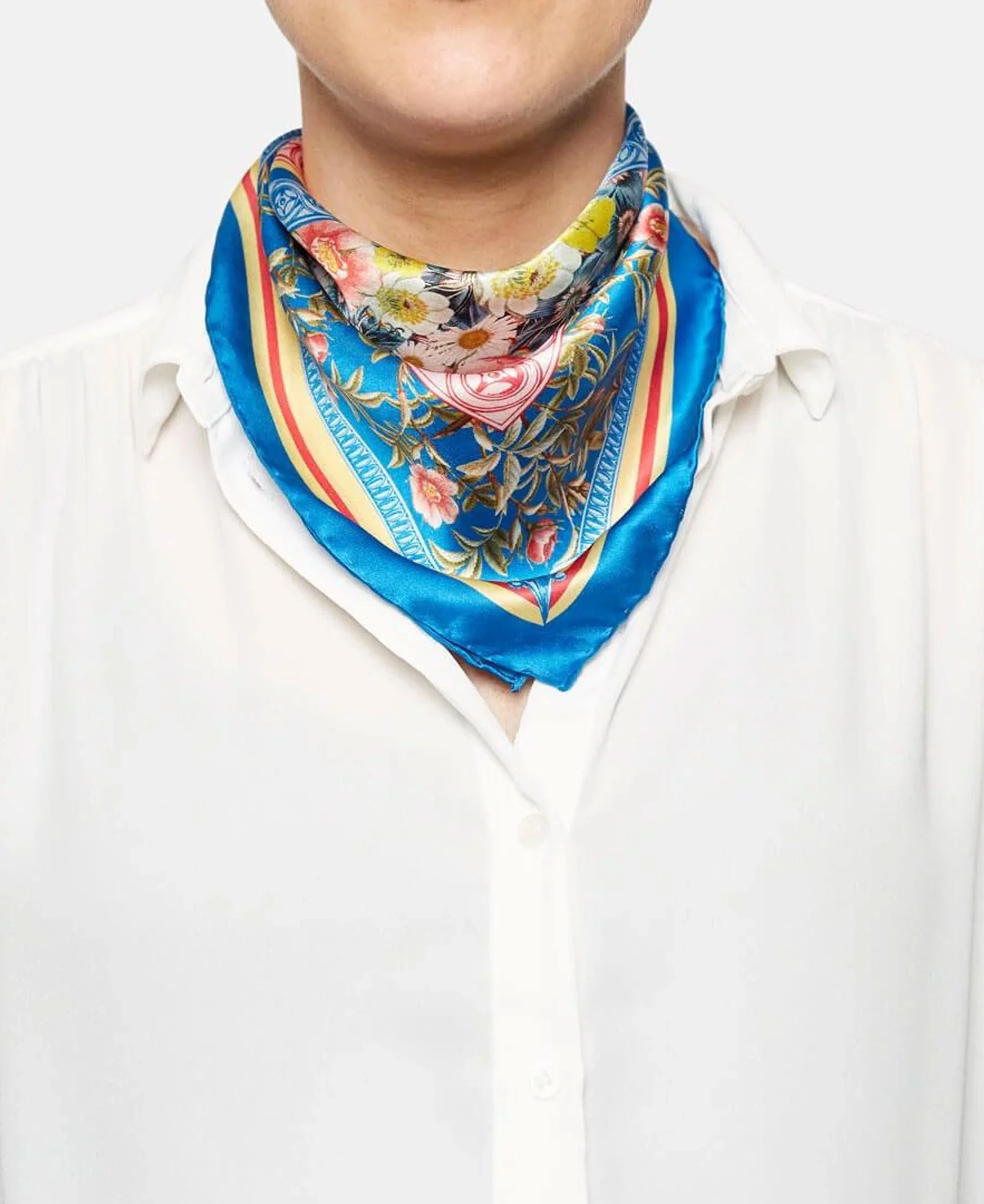 Blue Rose Garden Scarf - Blue Rose Garden - Image 3