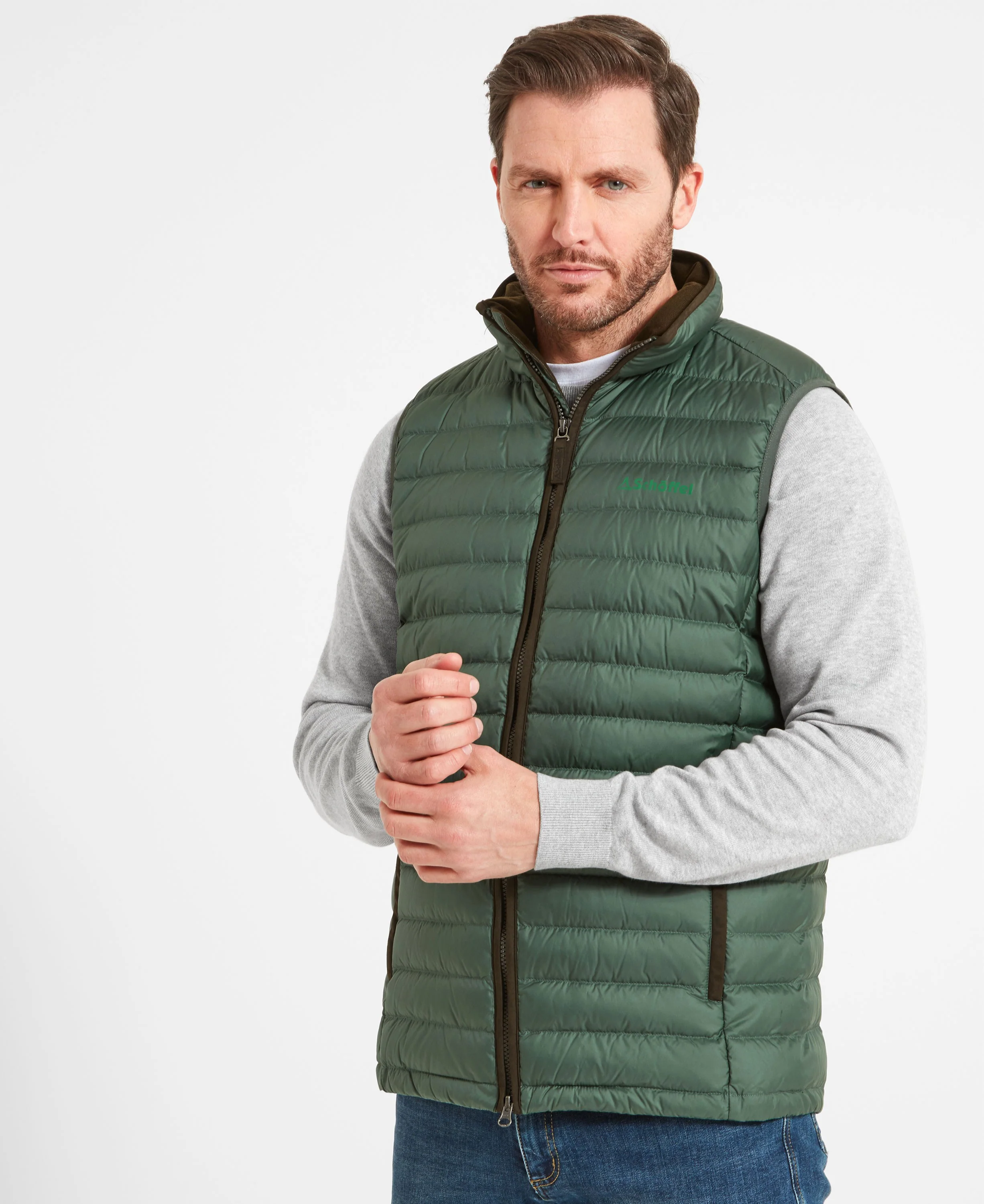 Bowden Down Gilet - Pine Green - Image 2
