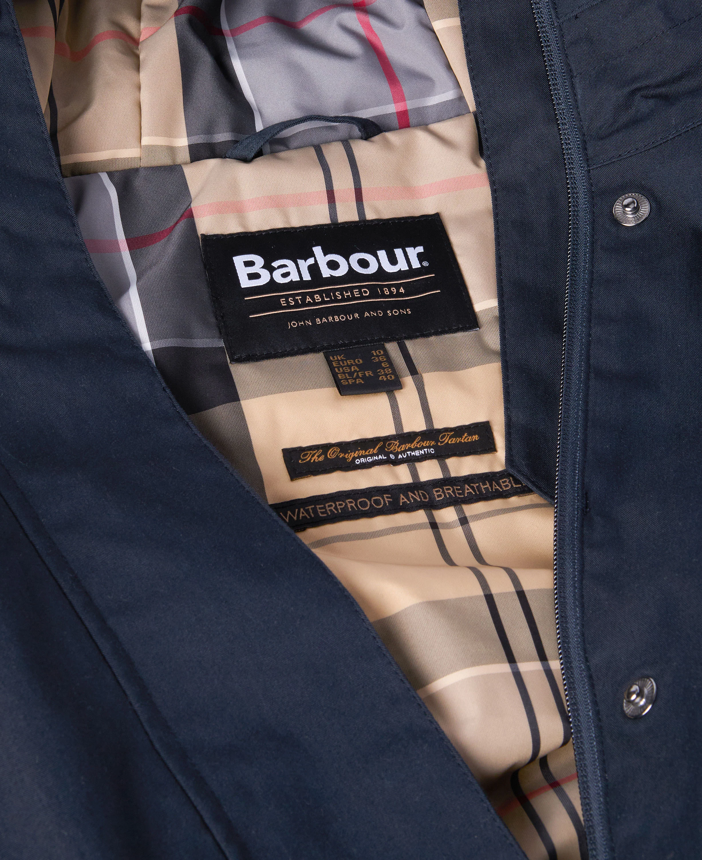 Bowlees Waterproof Jacket - Deep Navy/Classic - Image 8