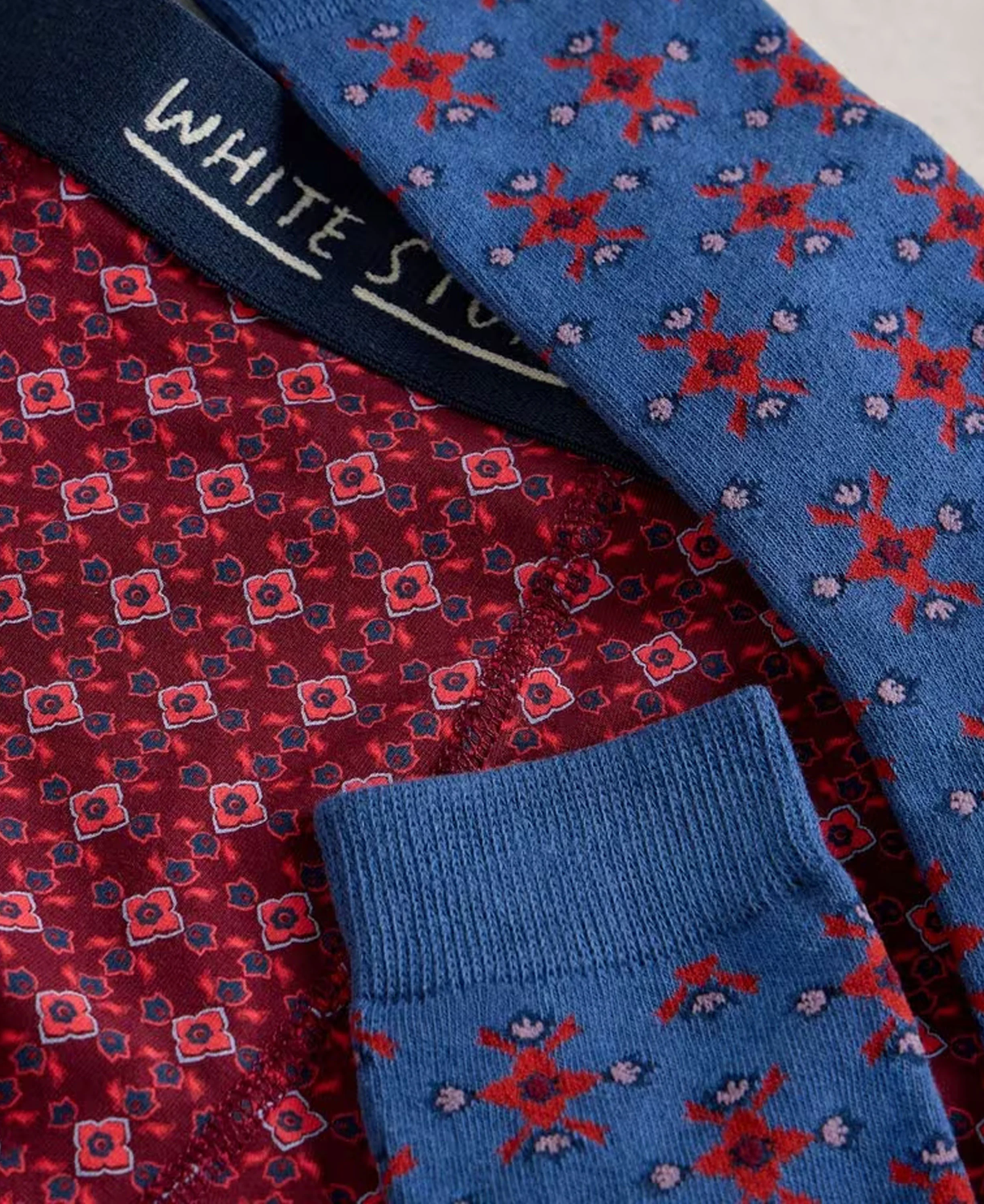 Boxers & Sock Gift Set - Dark Red - Image 3