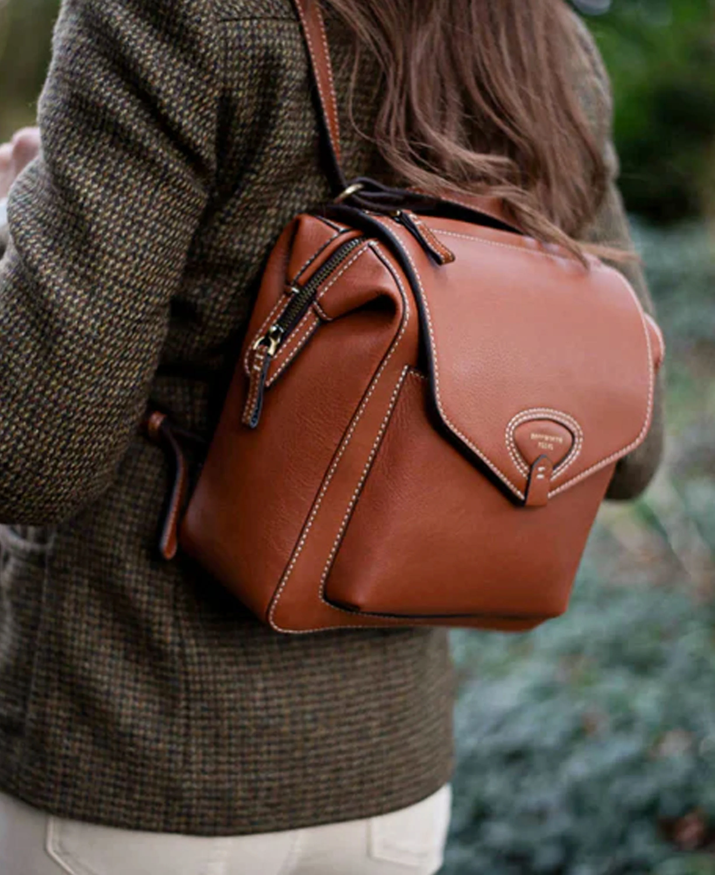 Bramham Rucksack - Tan Leather - Image 2