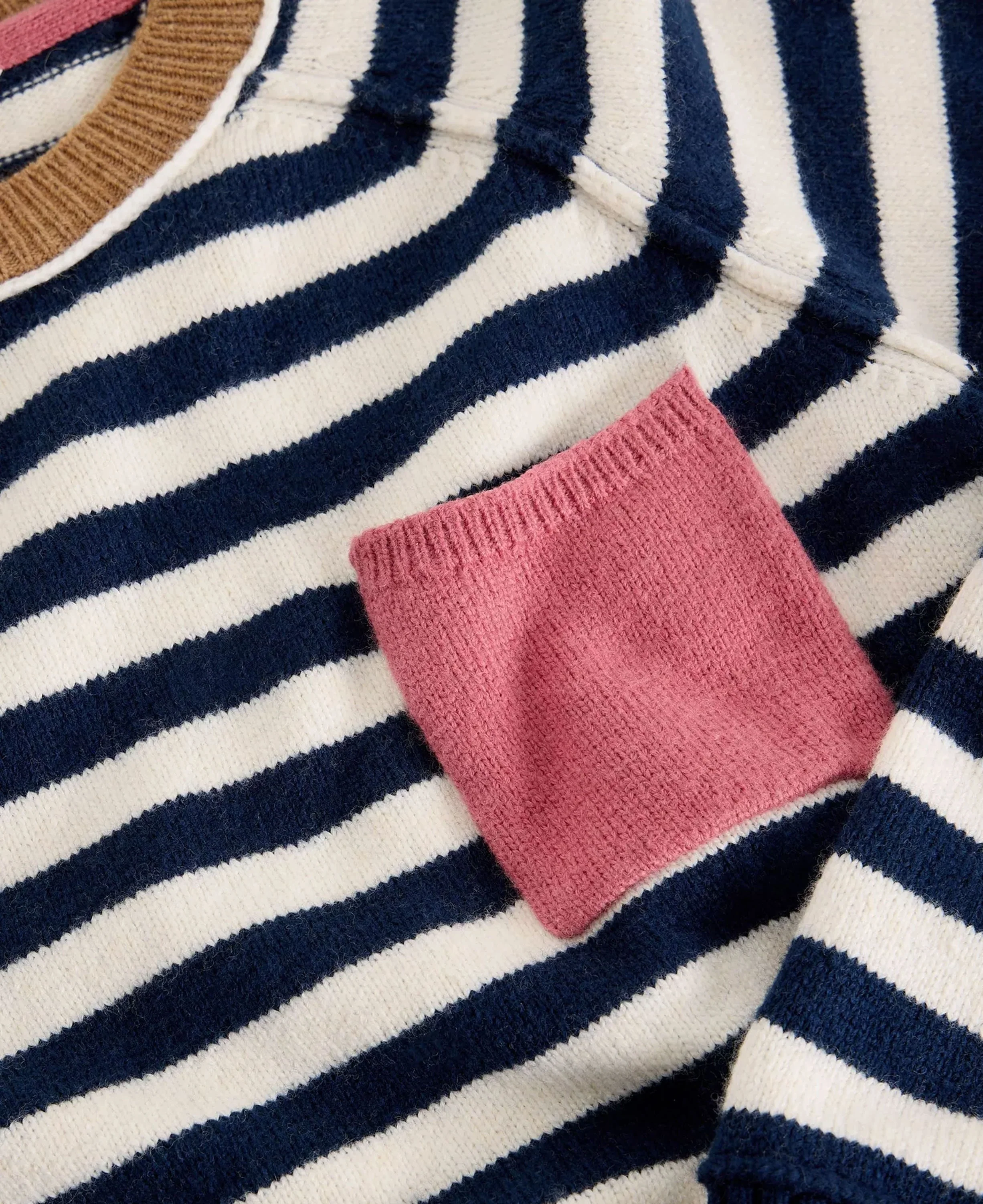 Britney Stripe Jumper - Navy Multi - Image 5