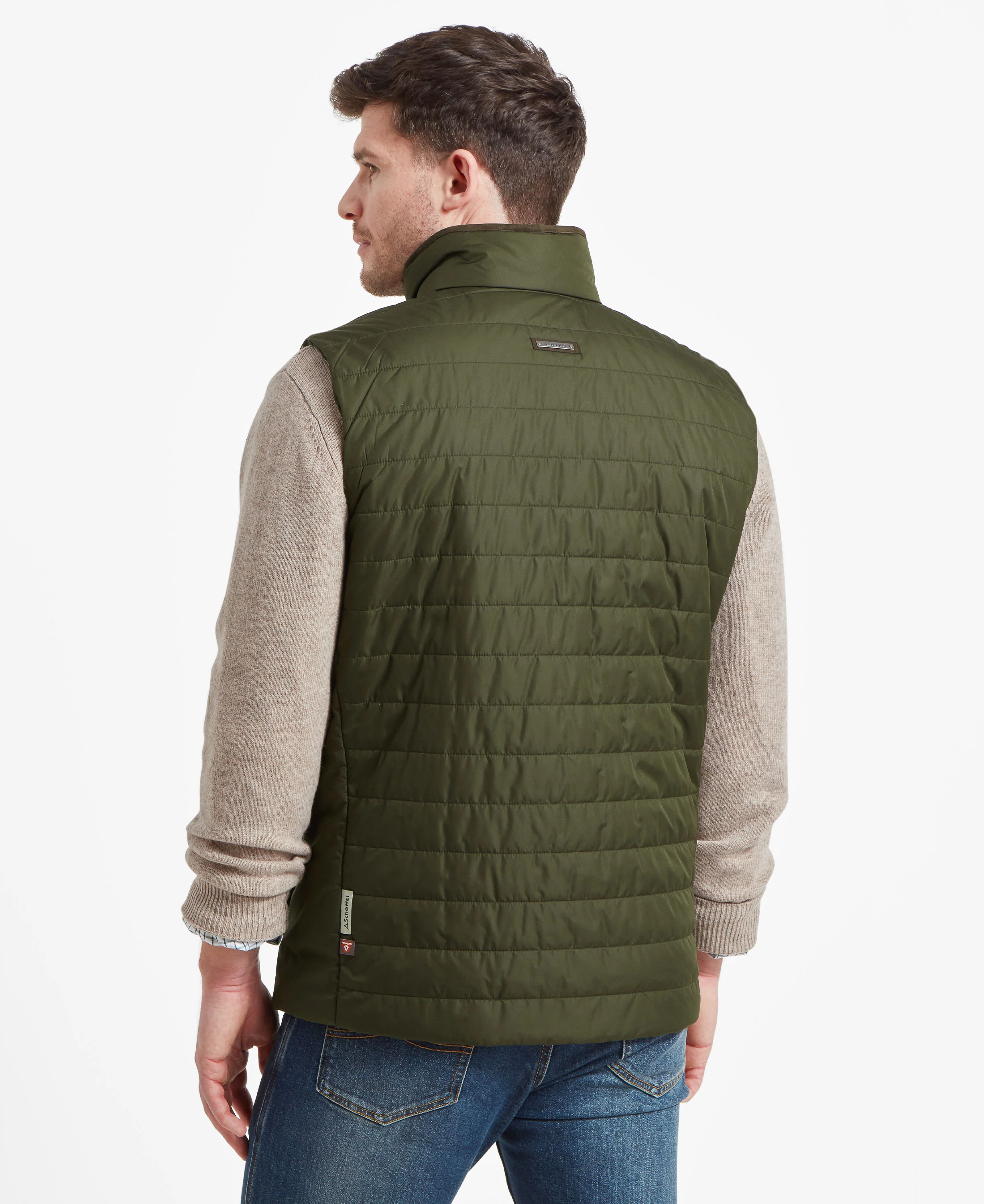Brora Quilted Gilet - Forest - Image 4