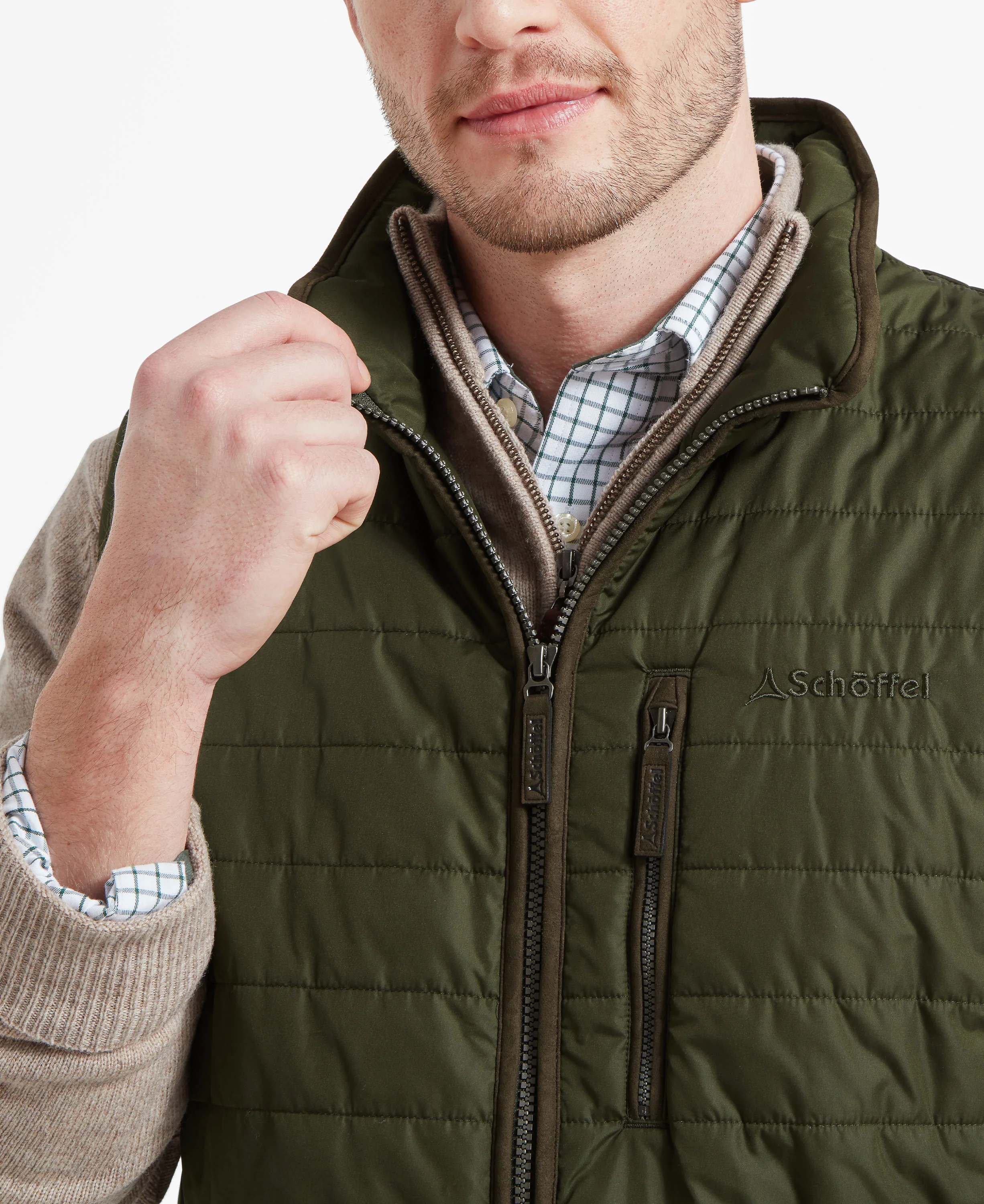Brora Quilted Gilet - Forest - Image 6