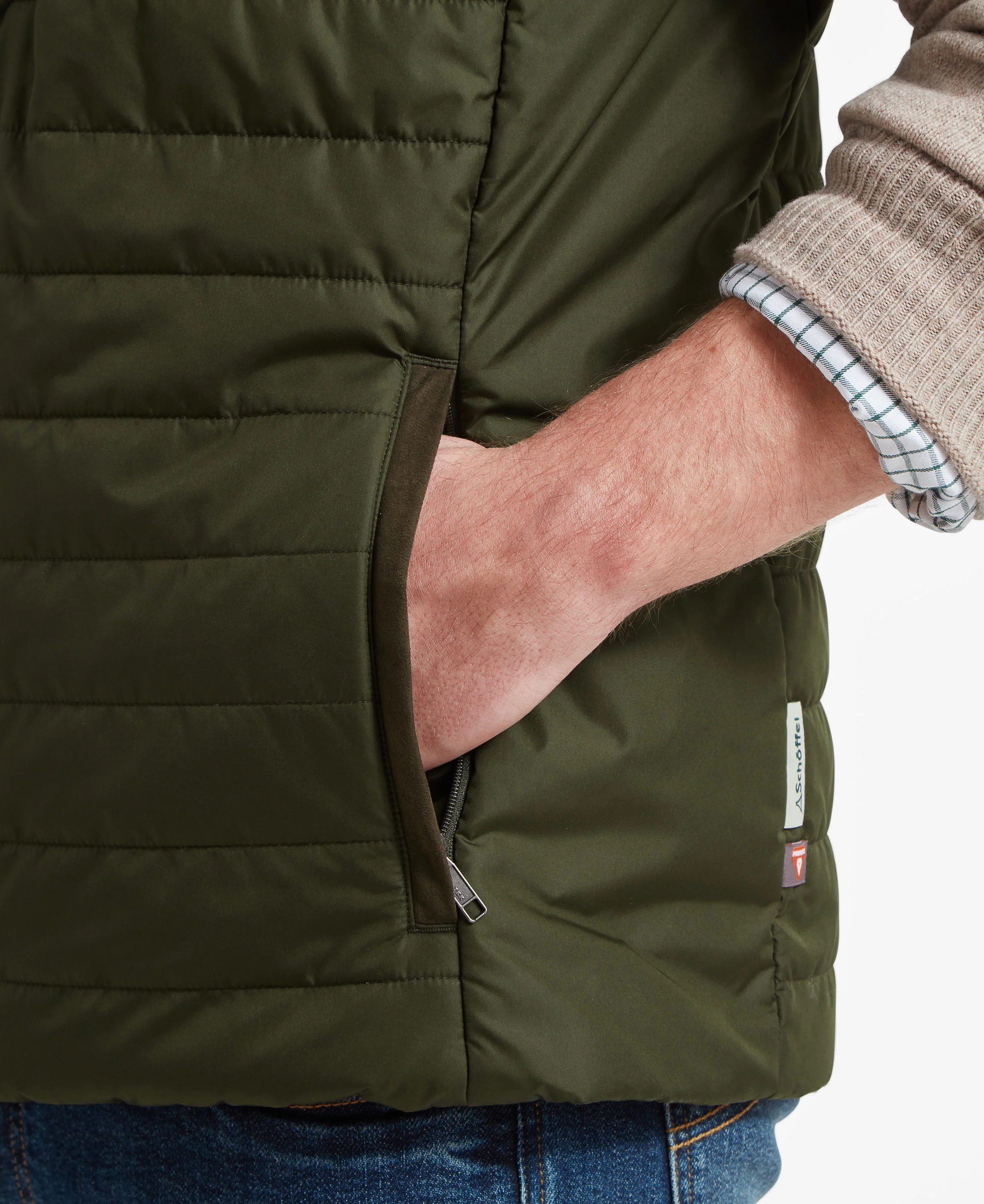 Brora Quilted Gilet - Forest - Image 7