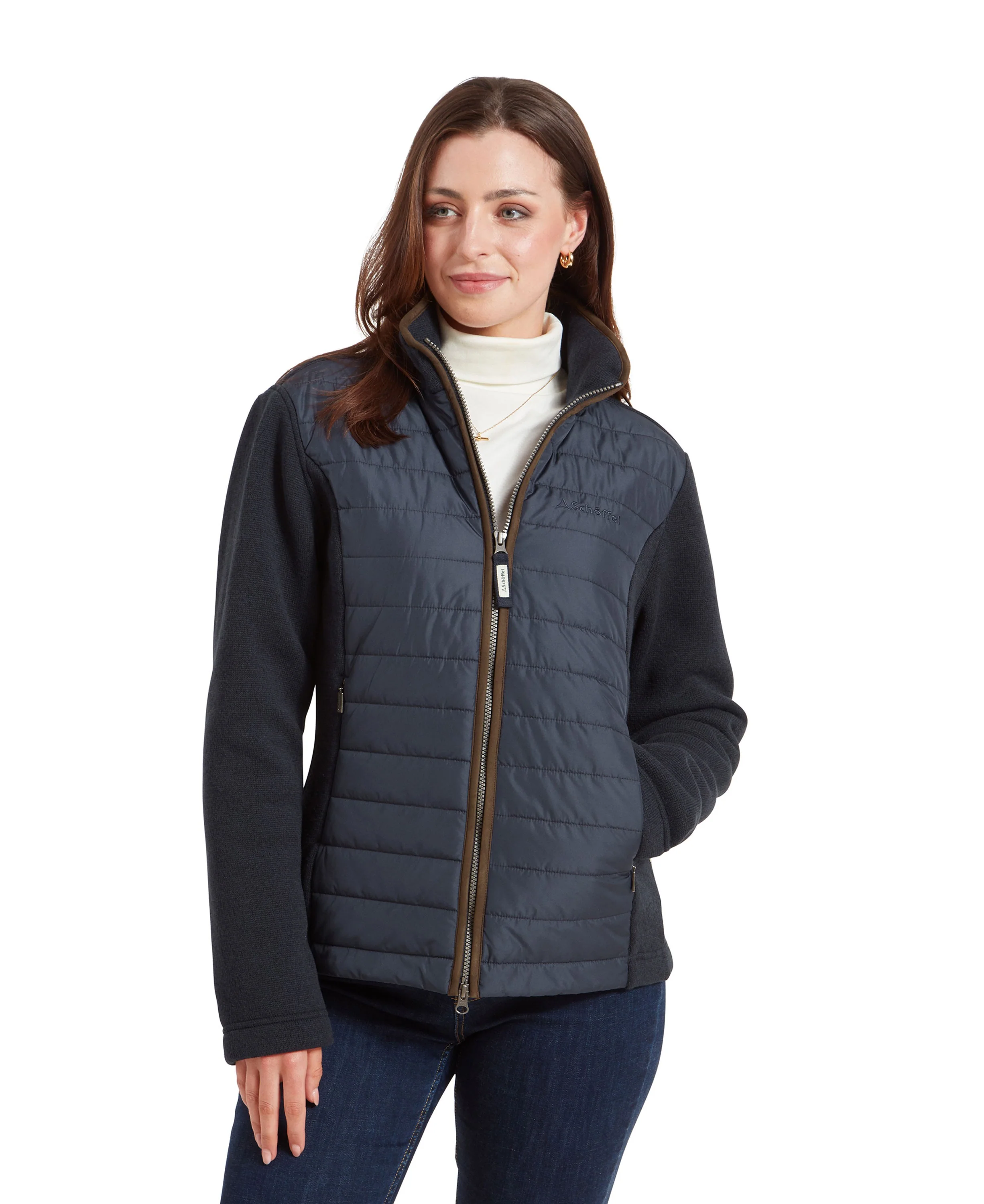 Burley Hybrid Jacket - Petrol Blue - Image 2