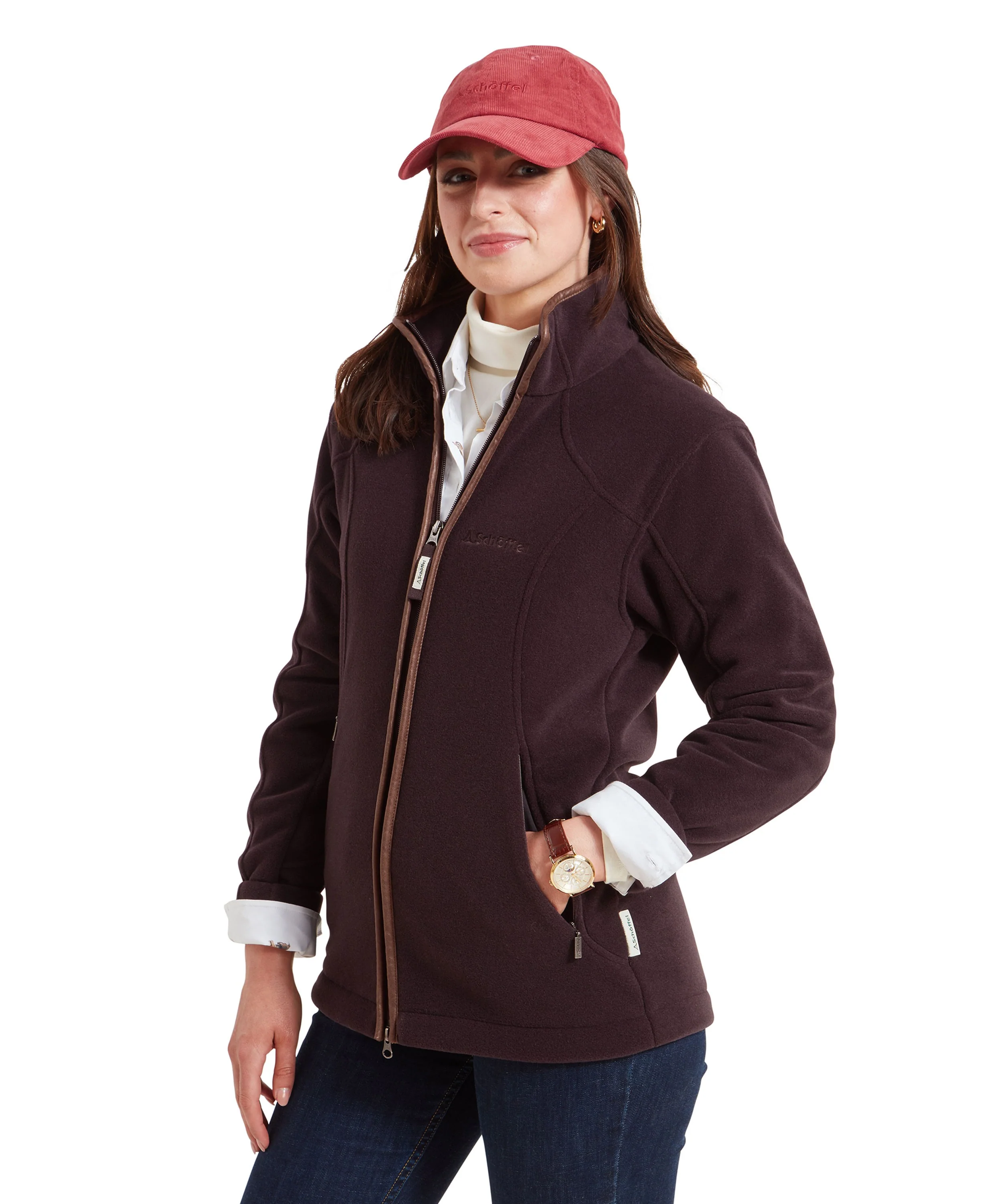 Burley II Fleece Jacket - Port - Image 3