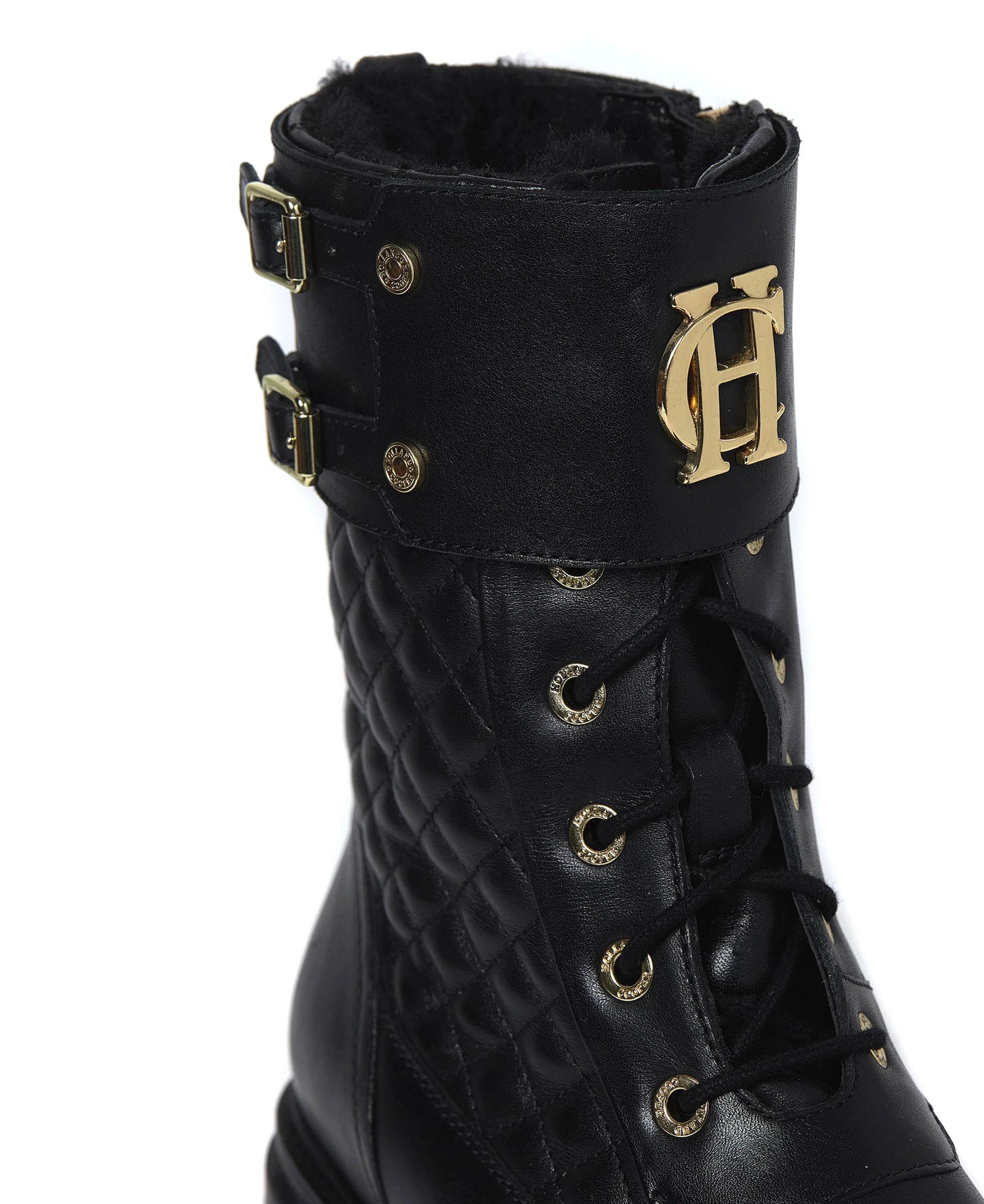 Camden Biker Boots - Black - Image 3