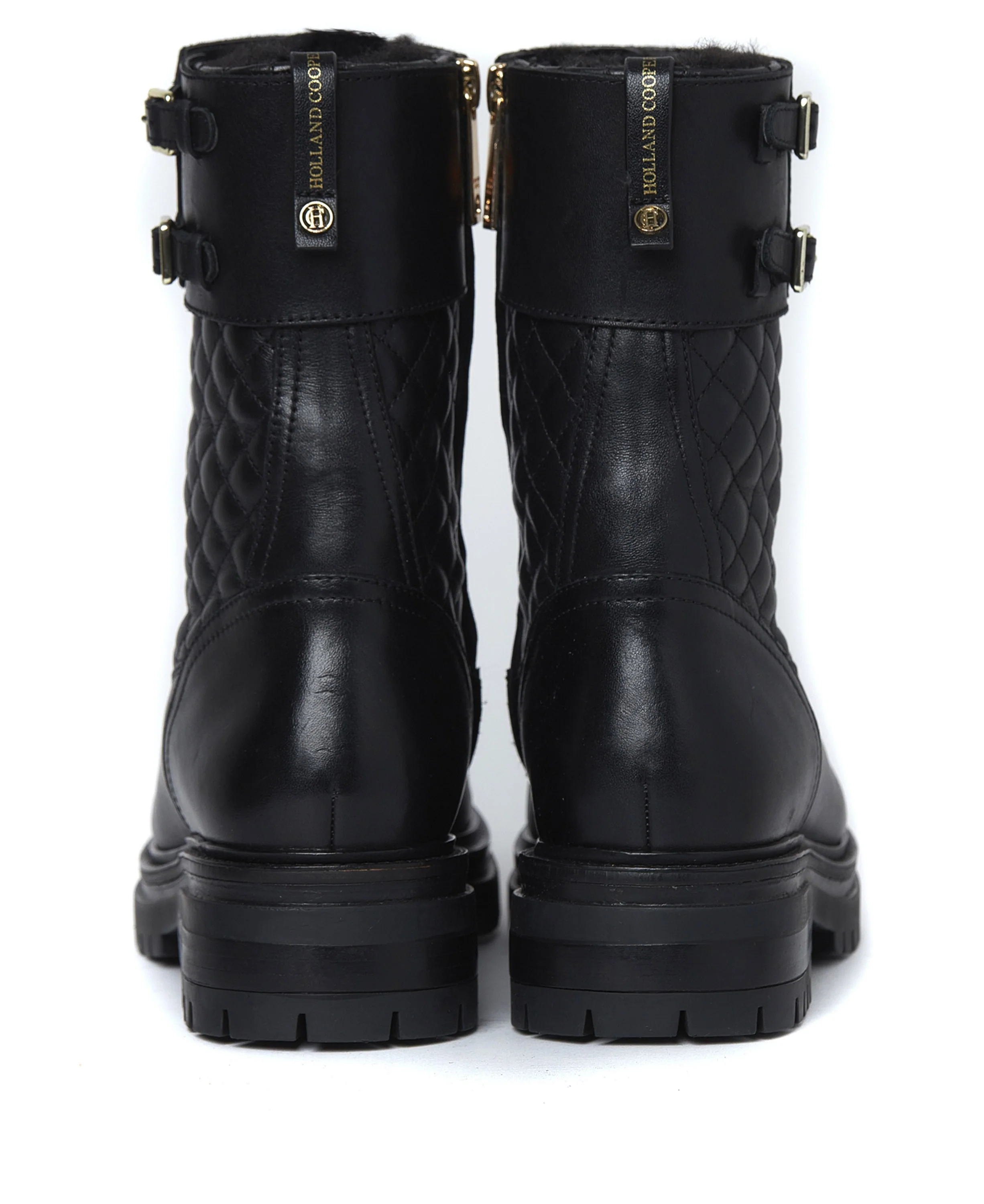 Camden Biker Boots - Black - Image 4