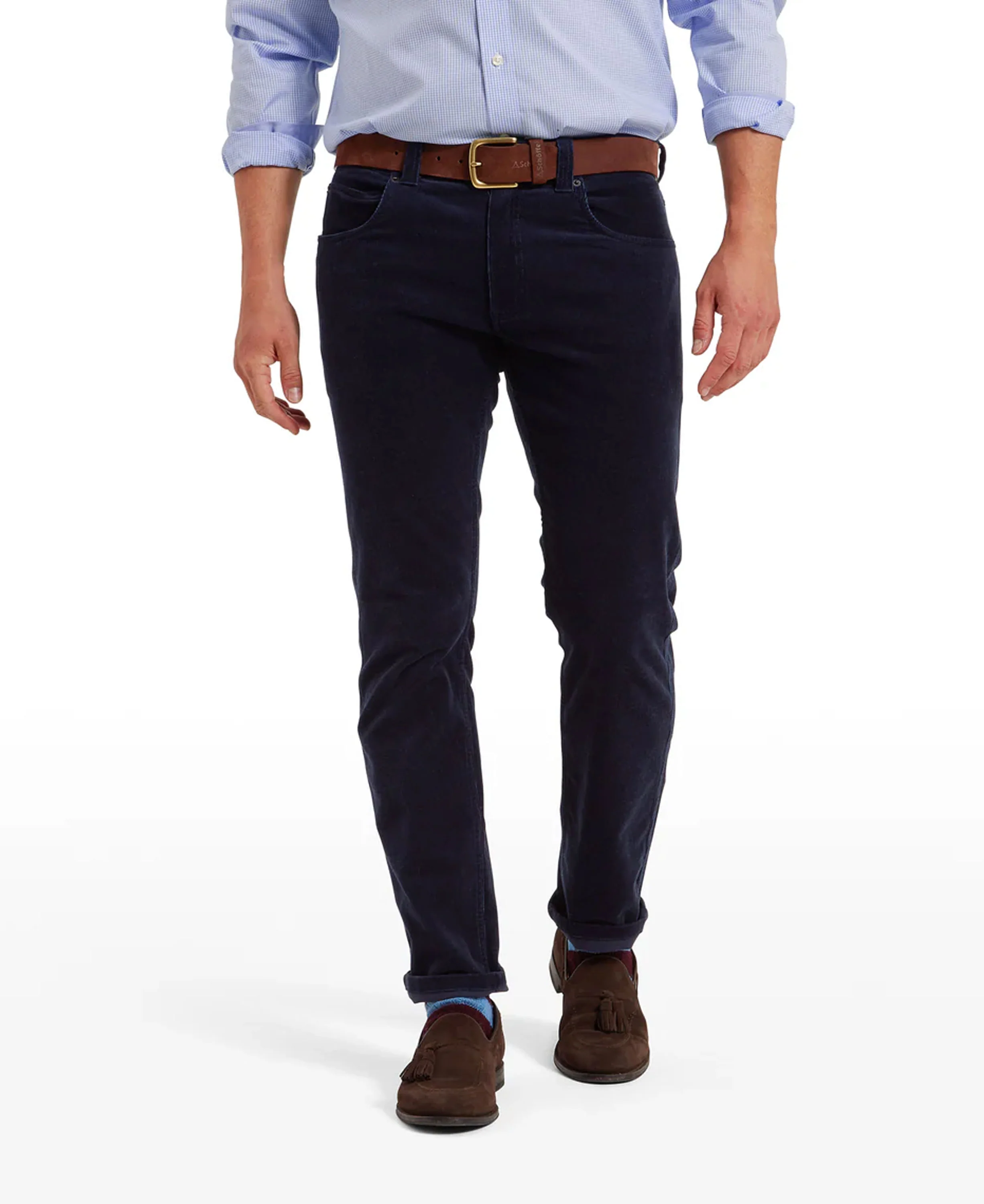 Camden Cord Trousers - Navy - Image 2
