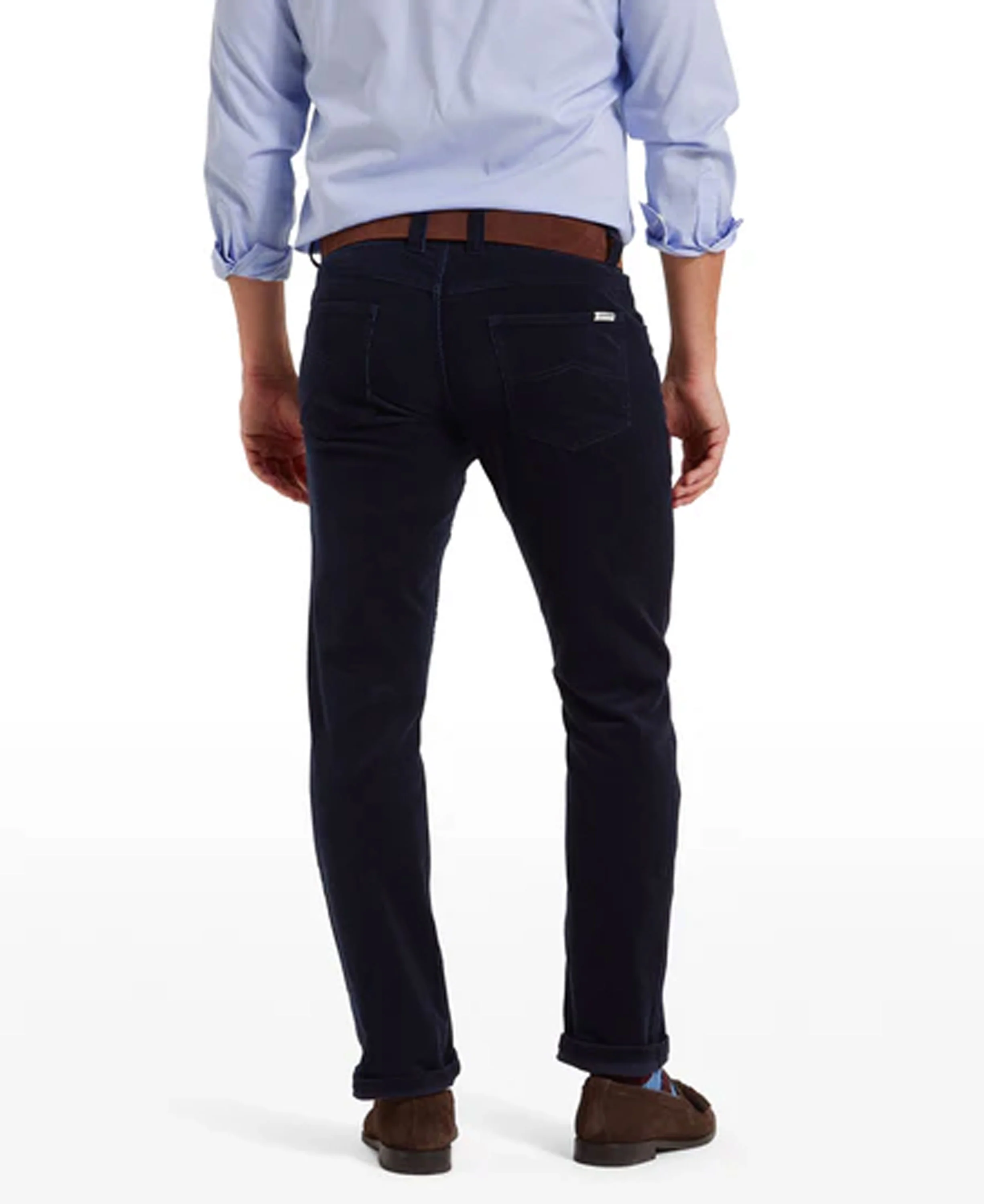 Camden Cord Trousers - Navy - Image 4
