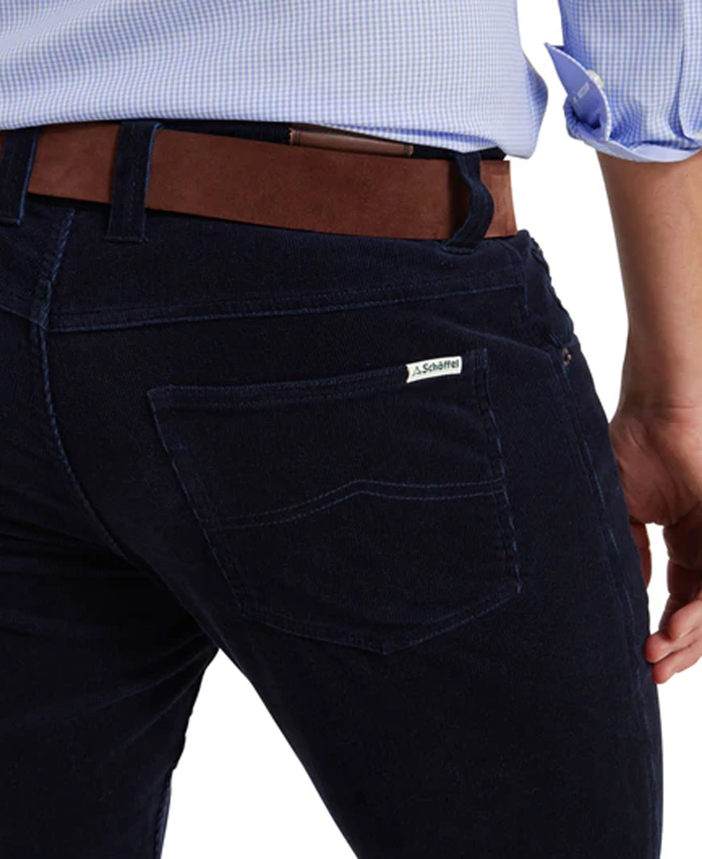 Camden Cord Trousers - Navy - Image 5