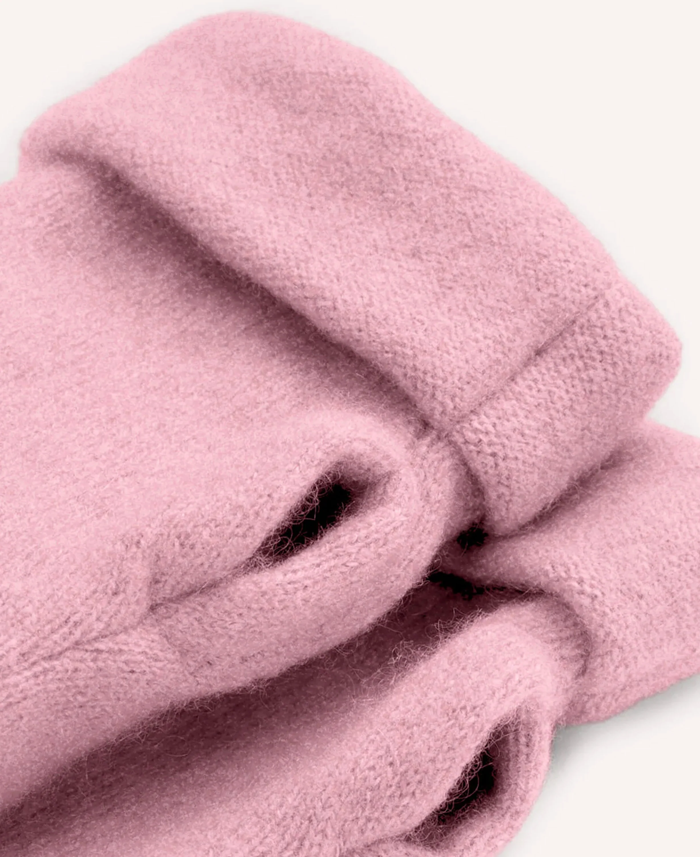 Cashmere Fingerless Gloves - Cherry Blossom - Image 2