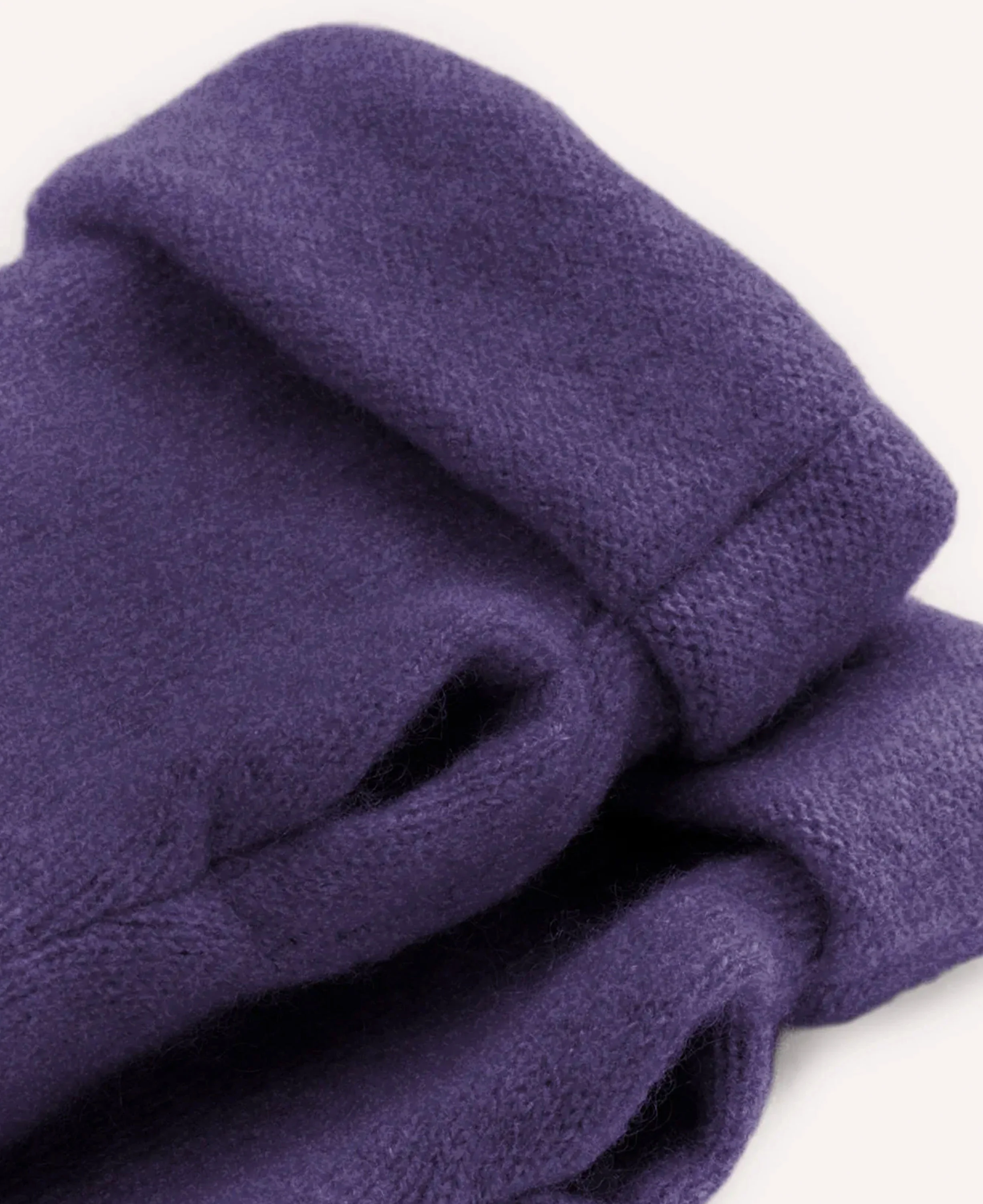 Cashmere Fingerless Gloves - Purple - Image 2