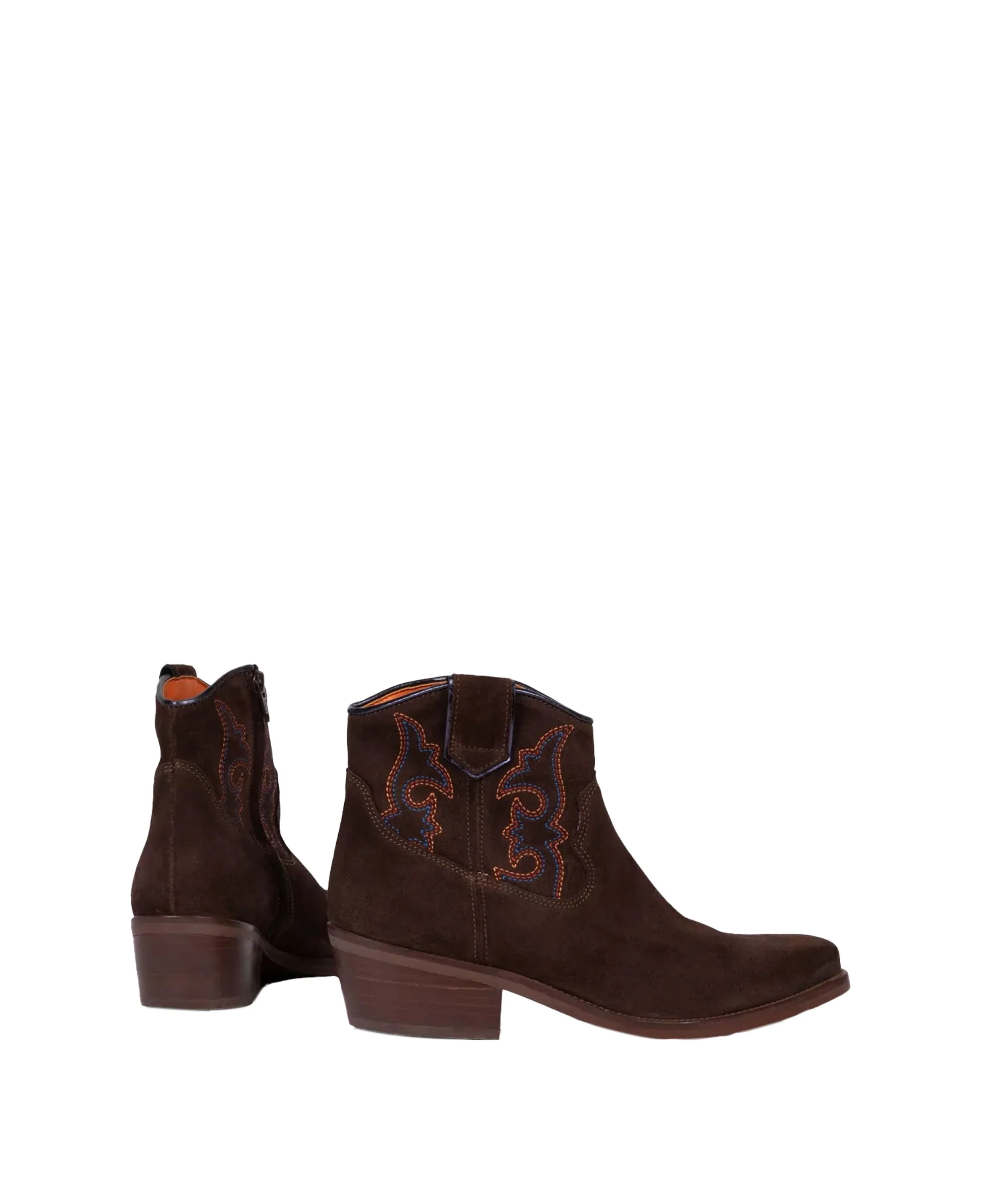 Cassidy Suede Embroidered Boot - Bitter Chocolate - Image 3