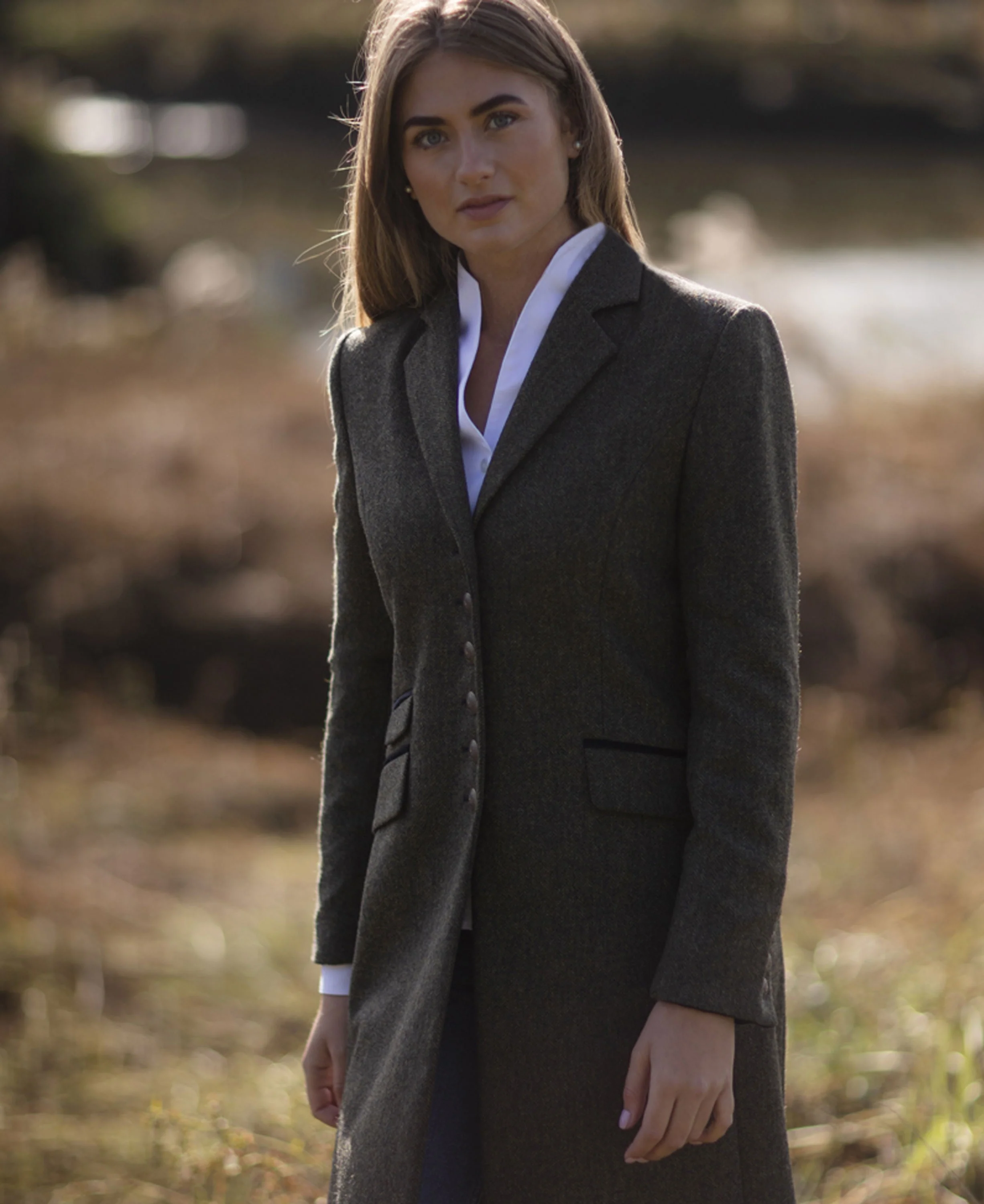 Catherine Coat - Olive Navy - Image 3