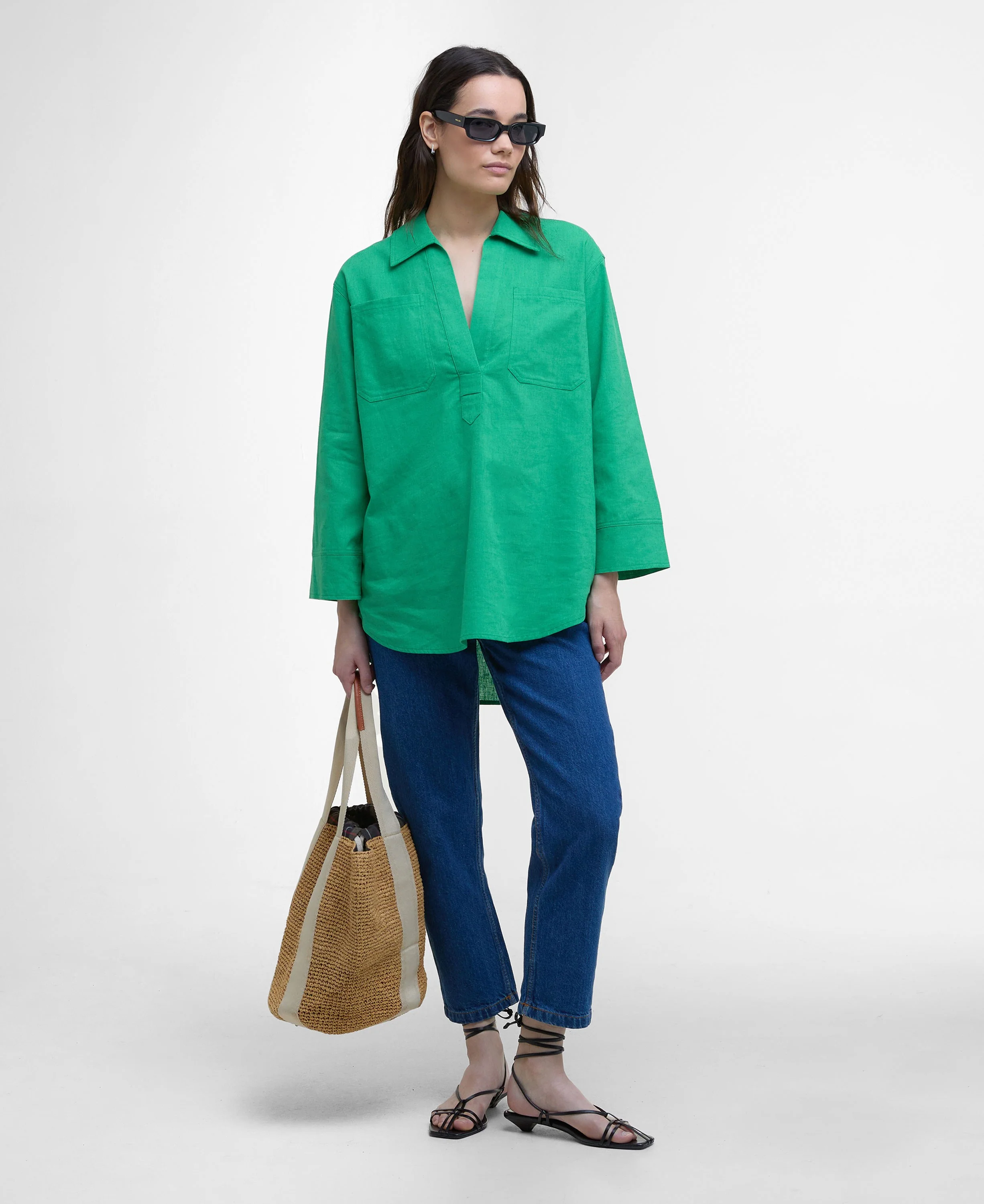 Cecile Shirt - Kelly Green - Image 3