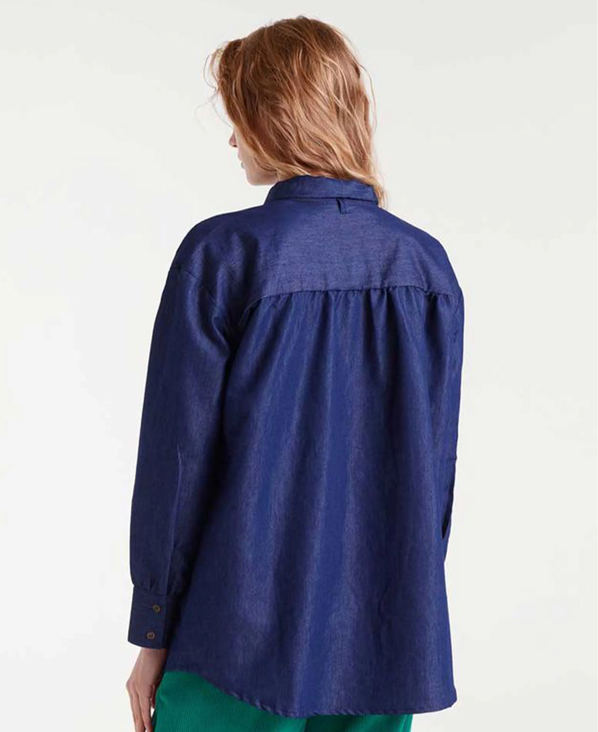 Chambray Shirt - Blue - Image 3